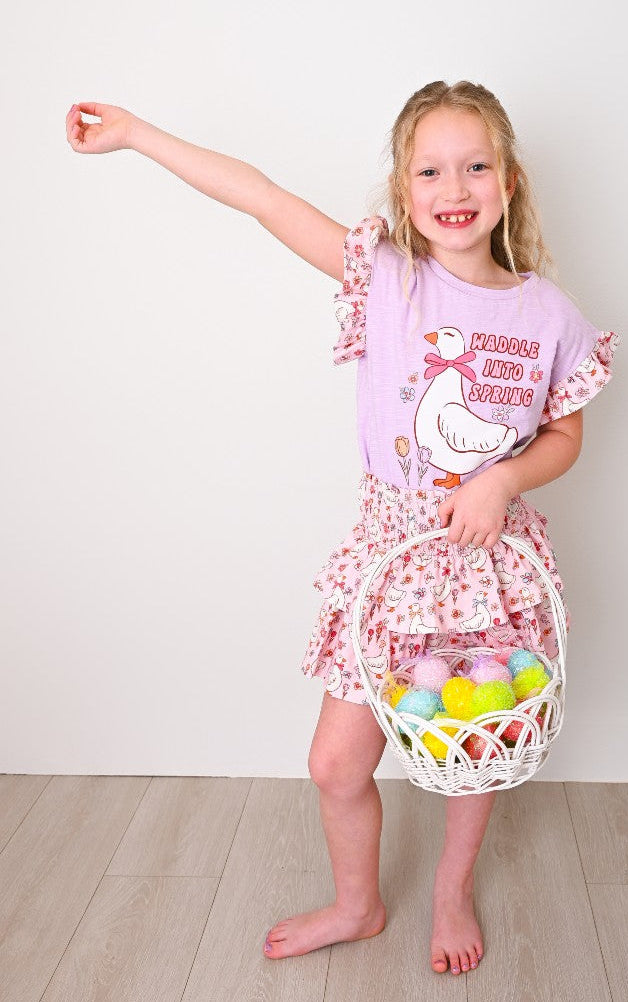 Tie Top - Waddle Into Spring (Pre-Order)