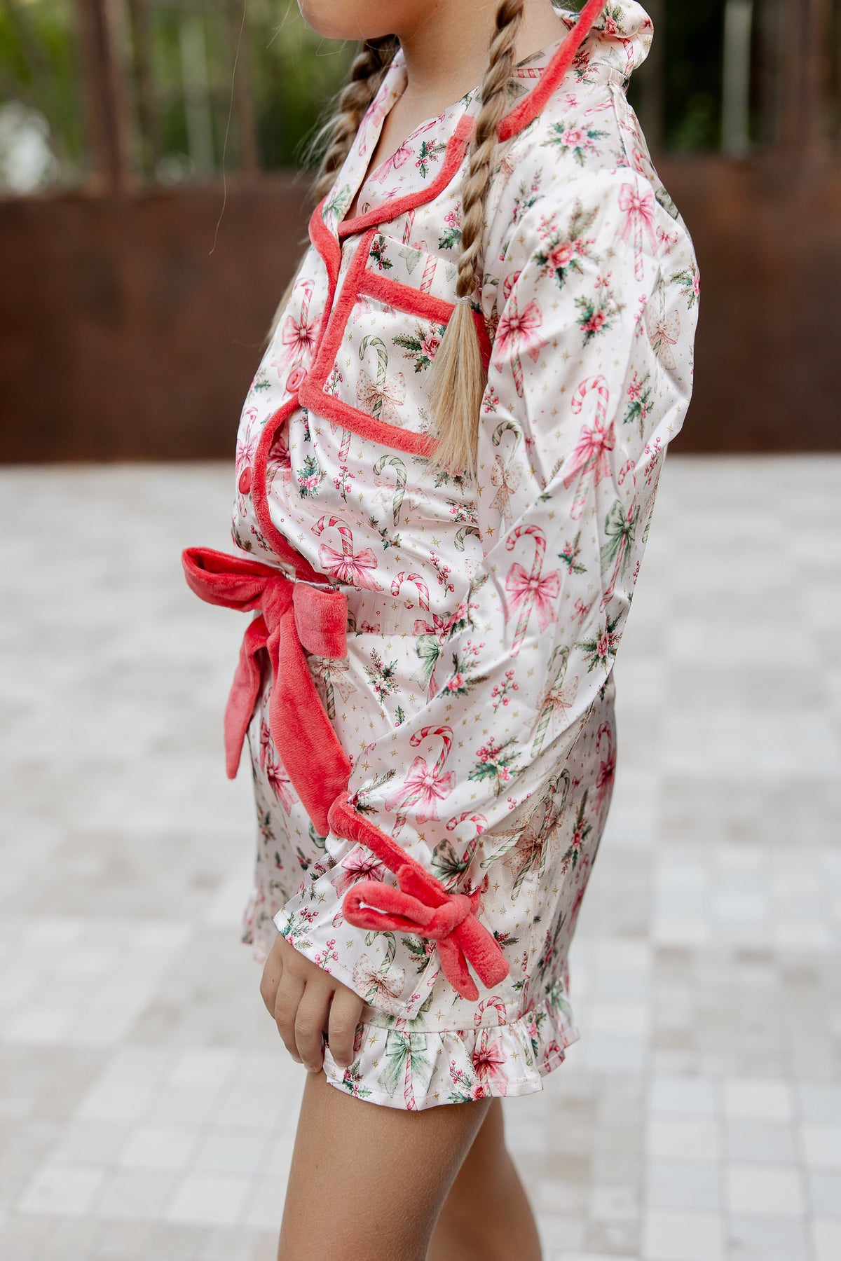 Satin Loungewear Set - Peppermint Promenade (Pre-Order ships early November)
