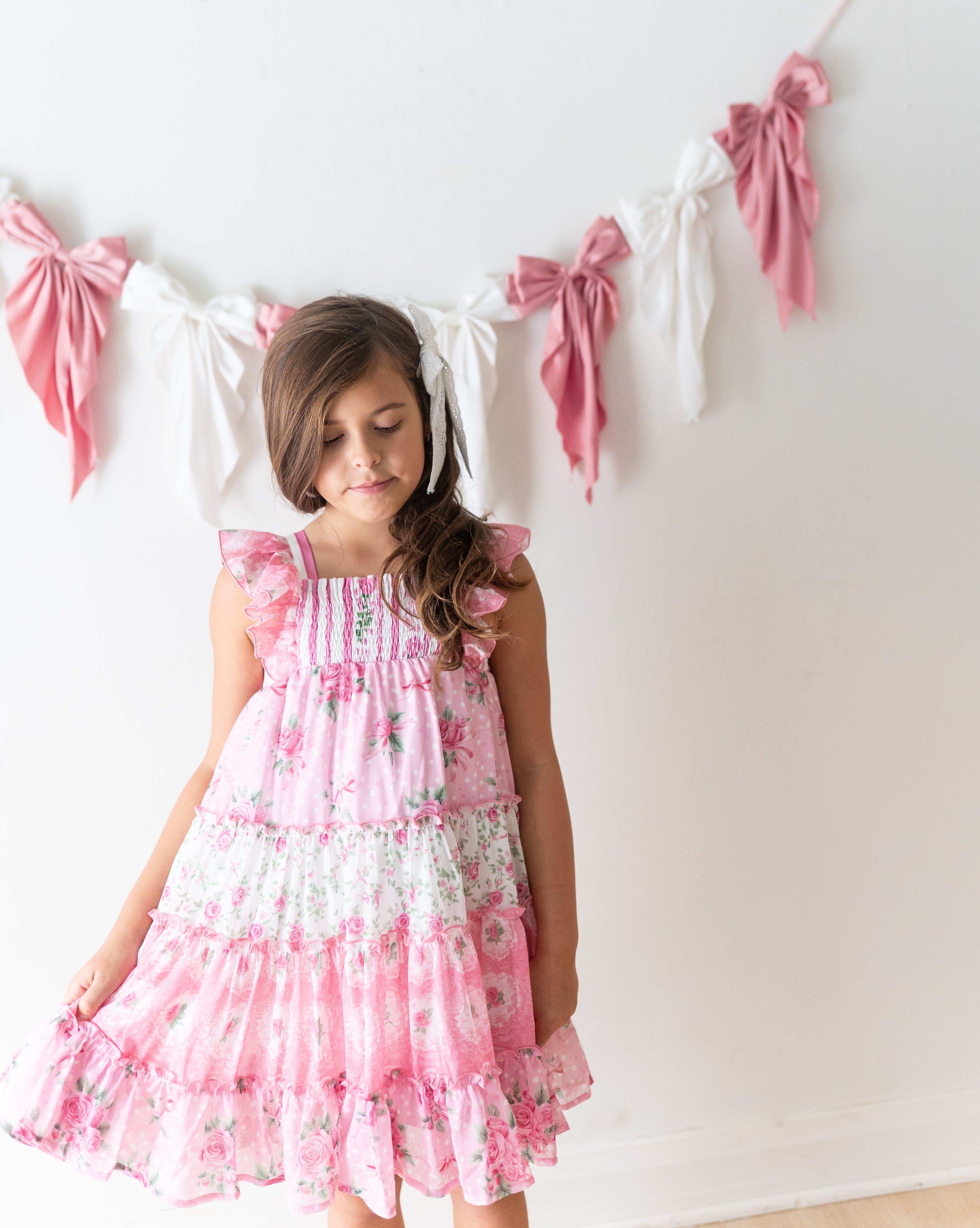 Brielle Shimmer Dress - Cupids Garden