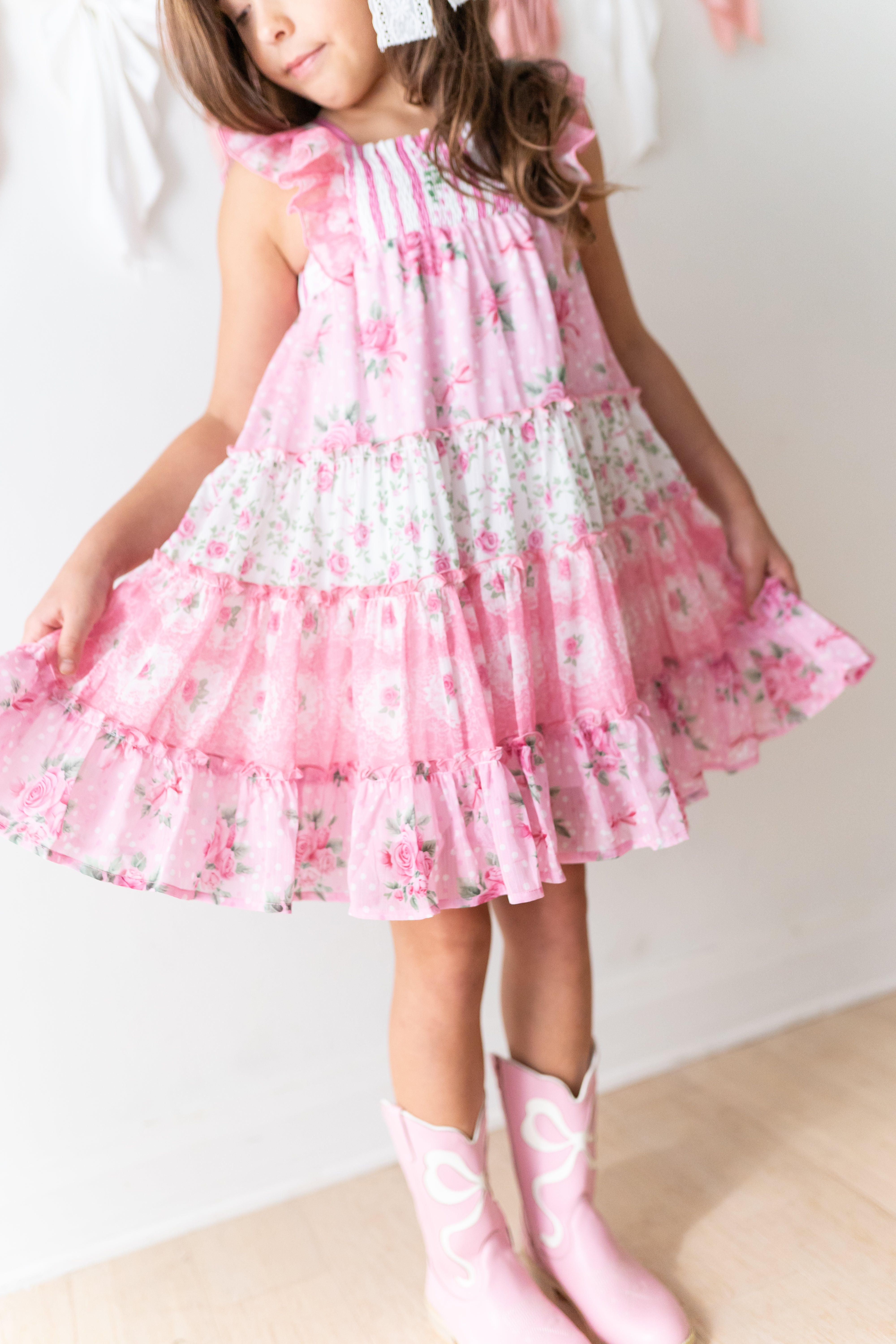 Brielle Shimmer Dress - Cupids Garden