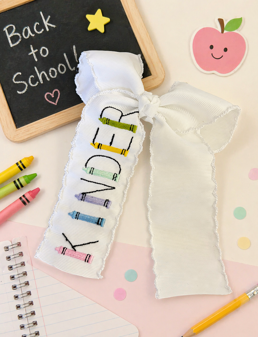 Kinder Crayon Hair Bow