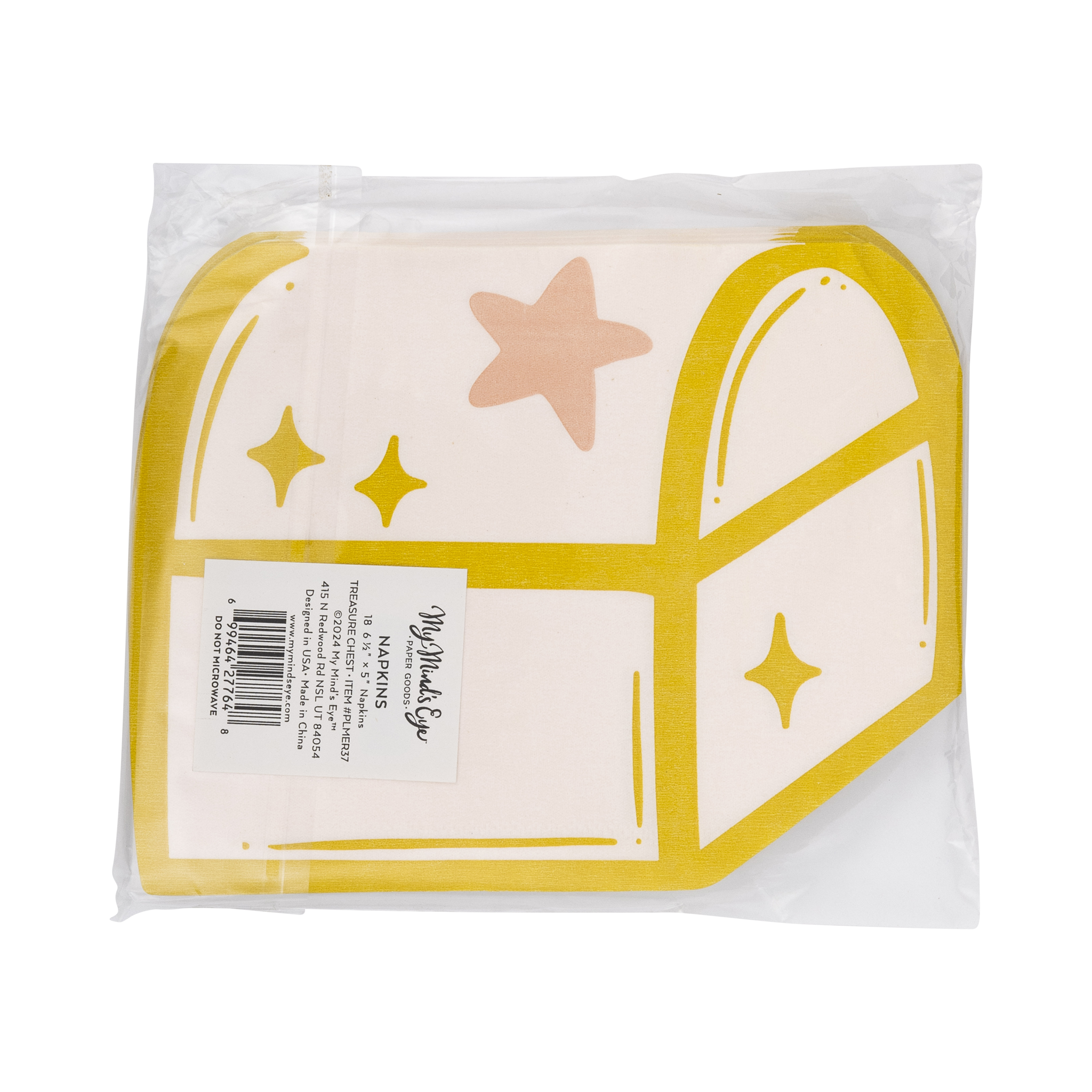 Mermaid Treasure Chest Napkin - 18 PK