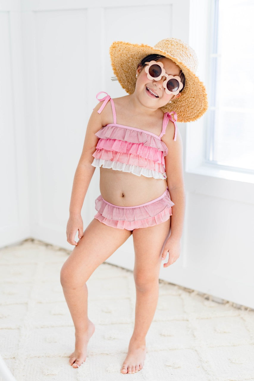 Rowan Shimmer Swimsuit - Pink Sunset Ombre