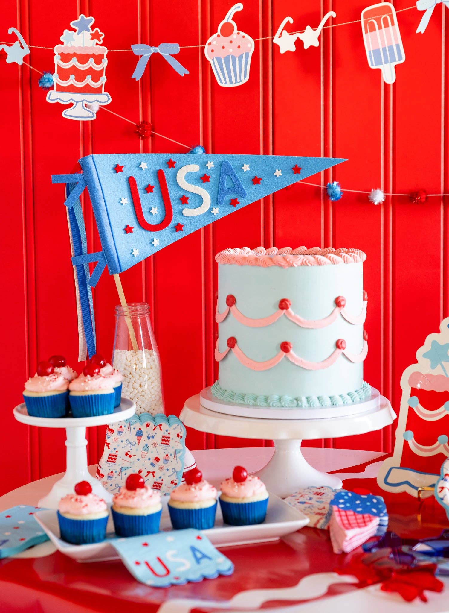 USA Stars Napkin - 24 PK