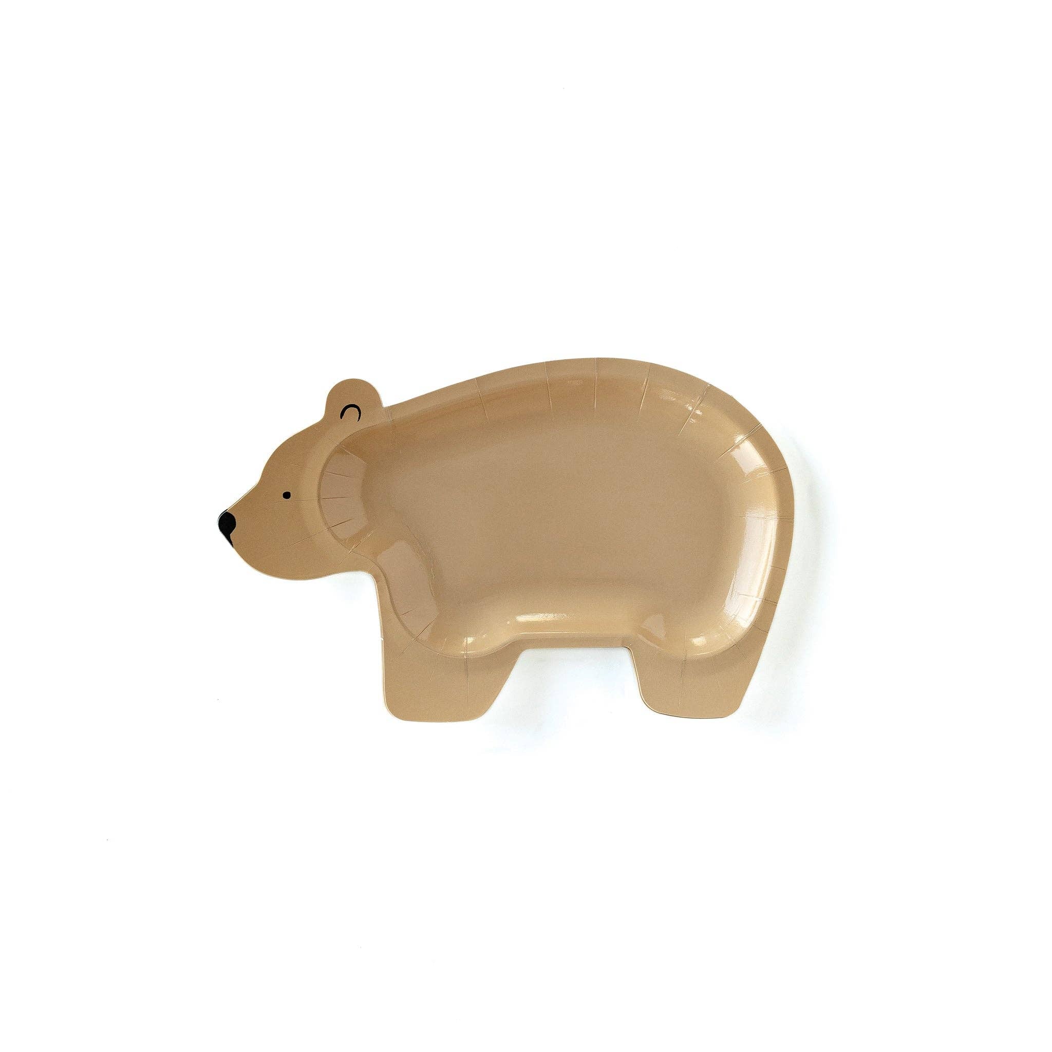 Adventure Bear Shaped Plate - 8 PK