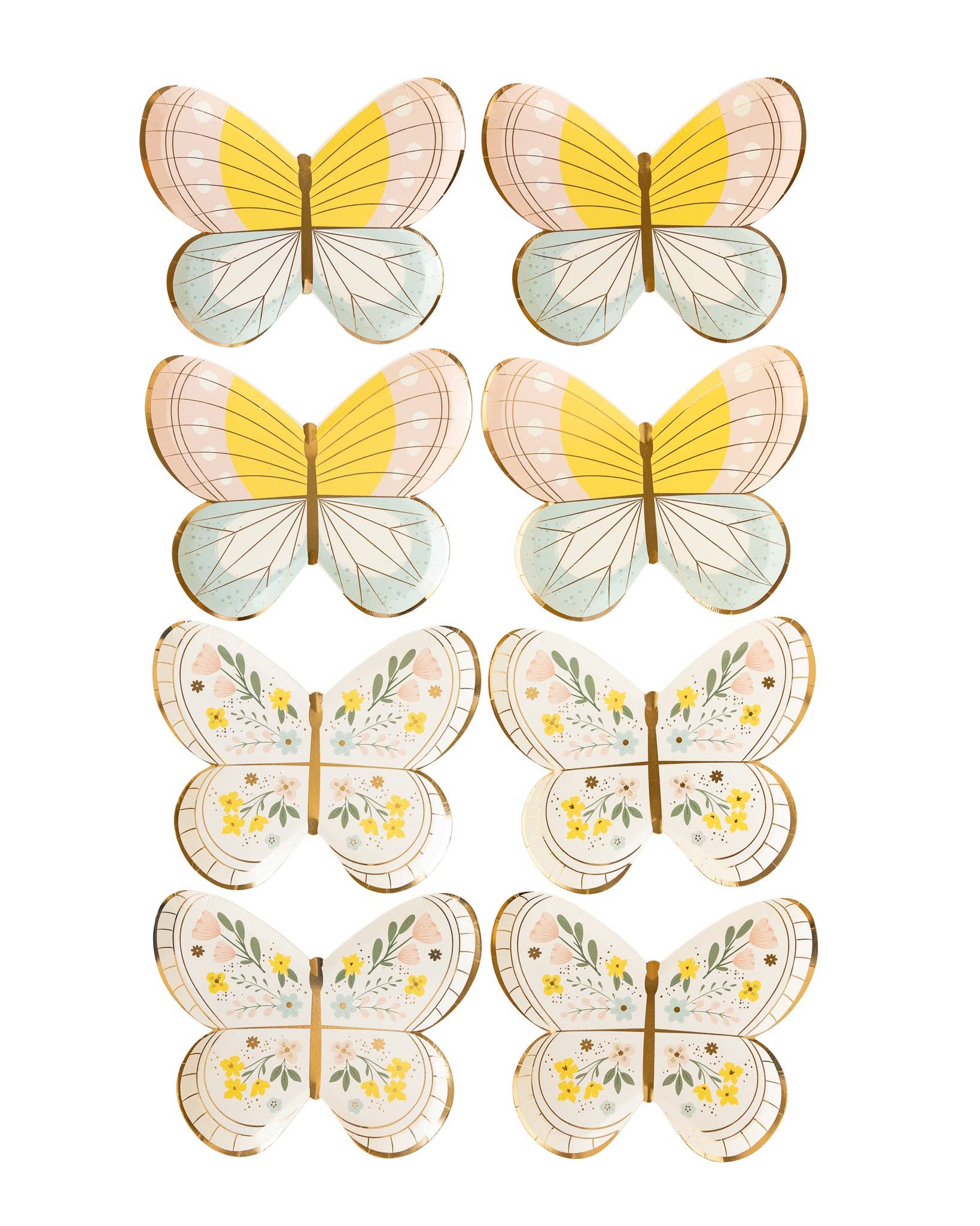 Butterfly Plates - 8 PK