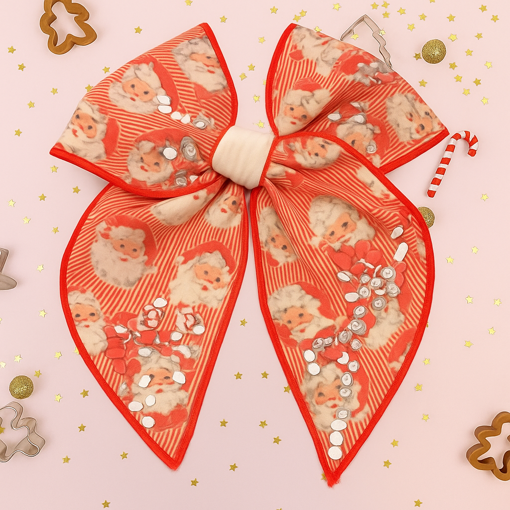 Mesh Shaker Bow - Classic Claus