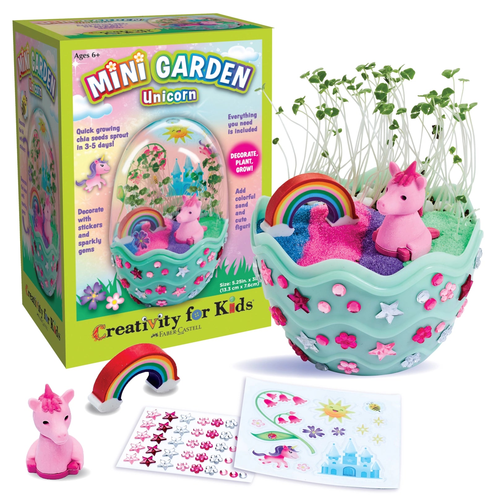 Grow A Mini Garden – Unicorn - Diy Craft Kit For Kids