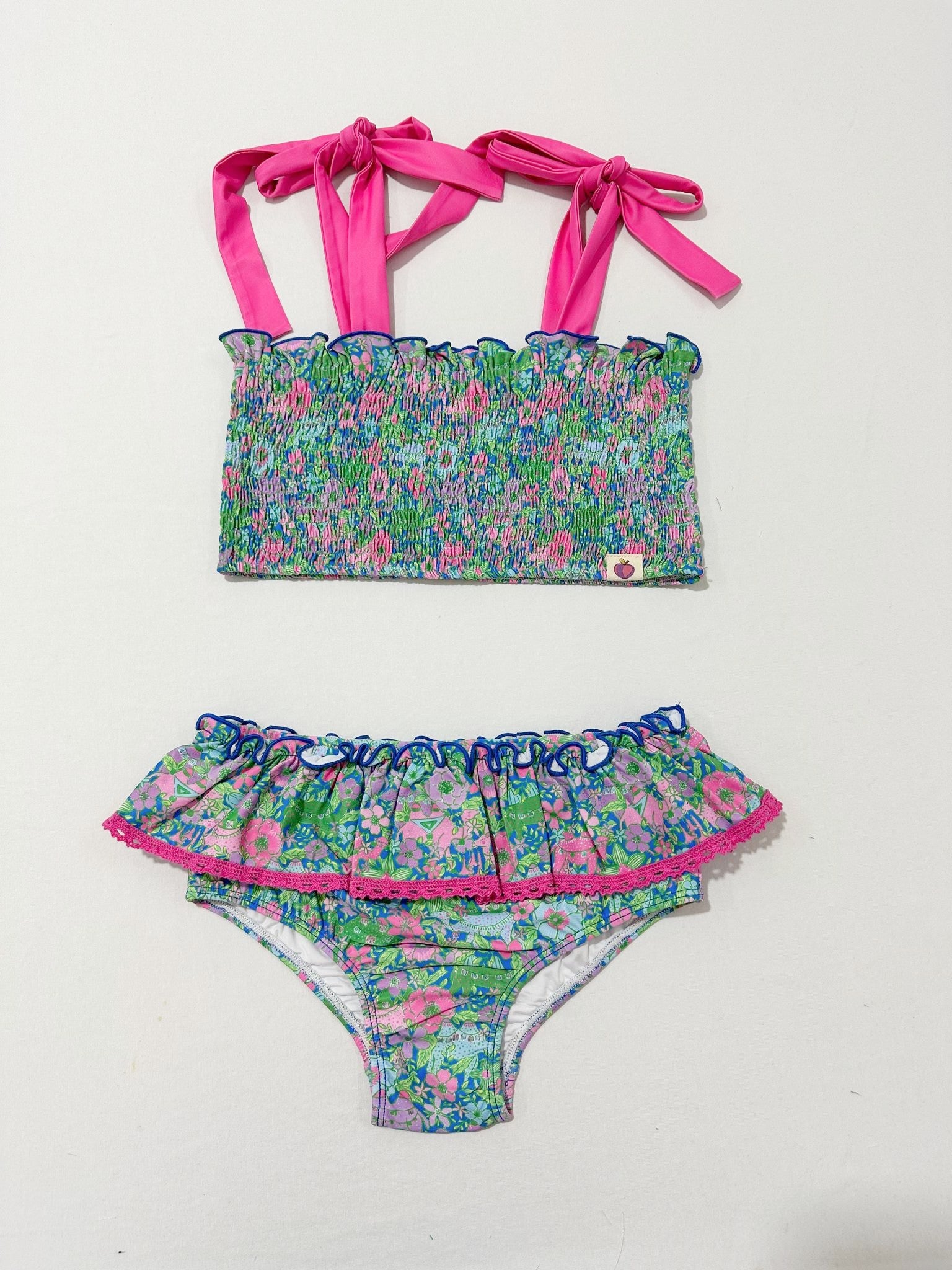 Waverly Shirred Swimsuit - Island Hibiscus