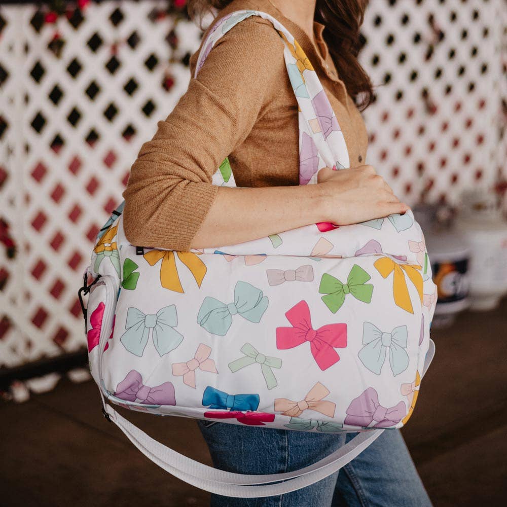 Multicolored Coquette Bows Weekend Duffel Bag