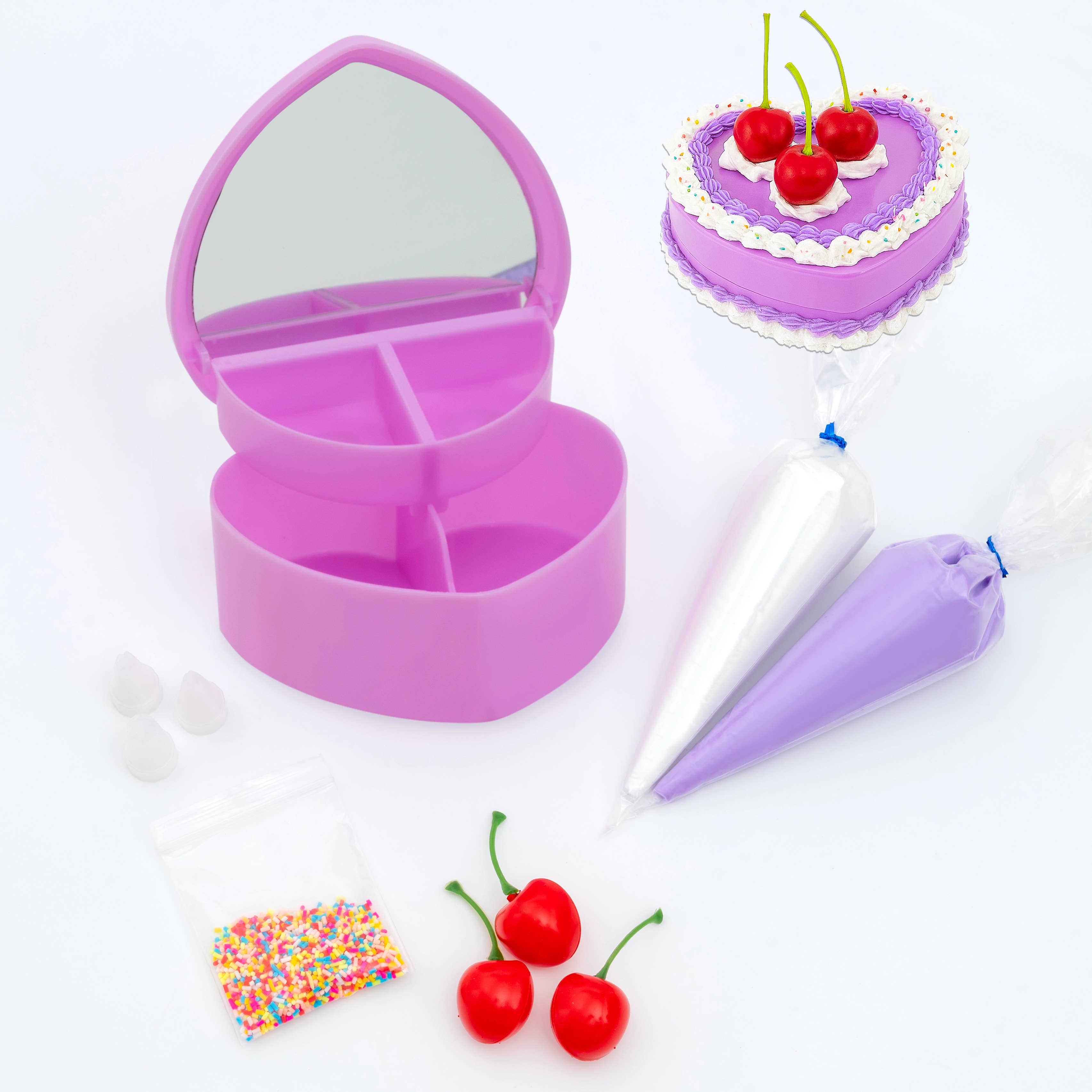 Fake Cake Jewelry Box Decoden Kit - Purple