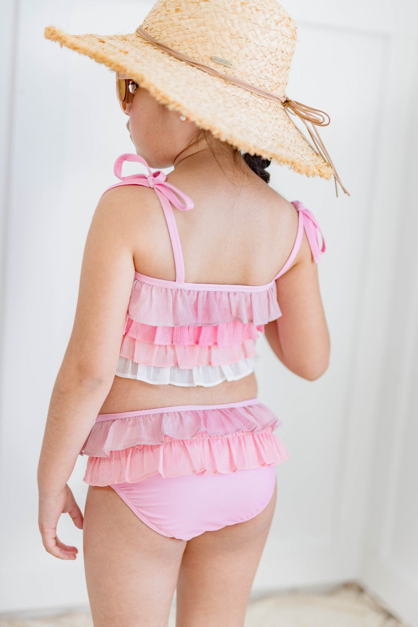 Rowan Shimmer Swimsuit - Pink Sunset Ombre