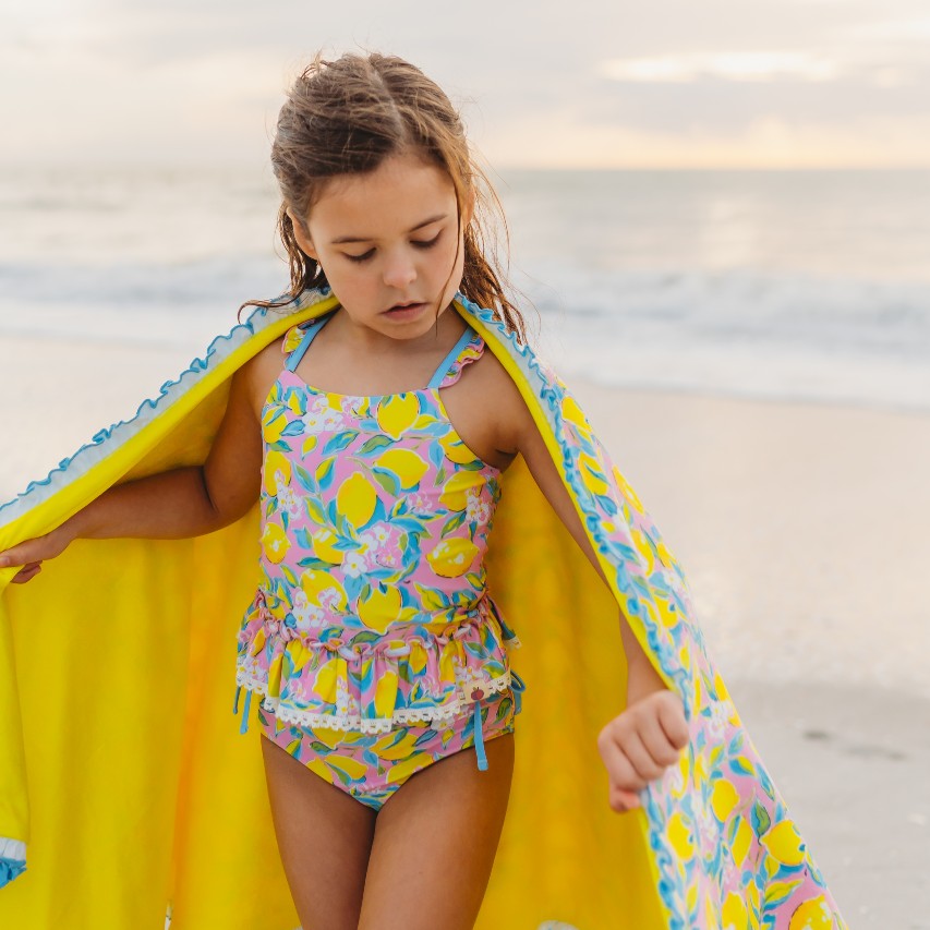 Selah Tankini Swimsuit - Lemon Twist