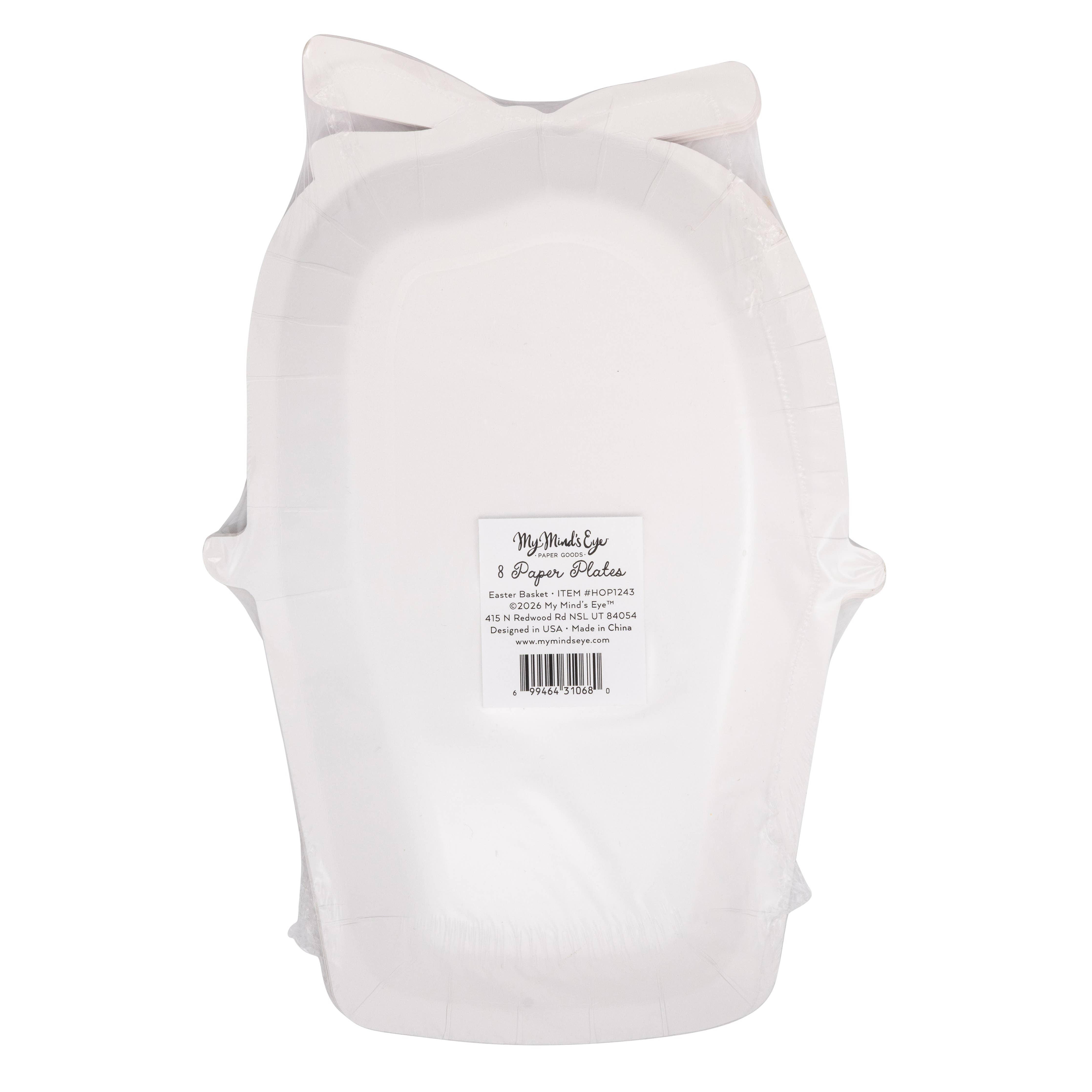 Easter Basket Shaped Plate - 8 PK