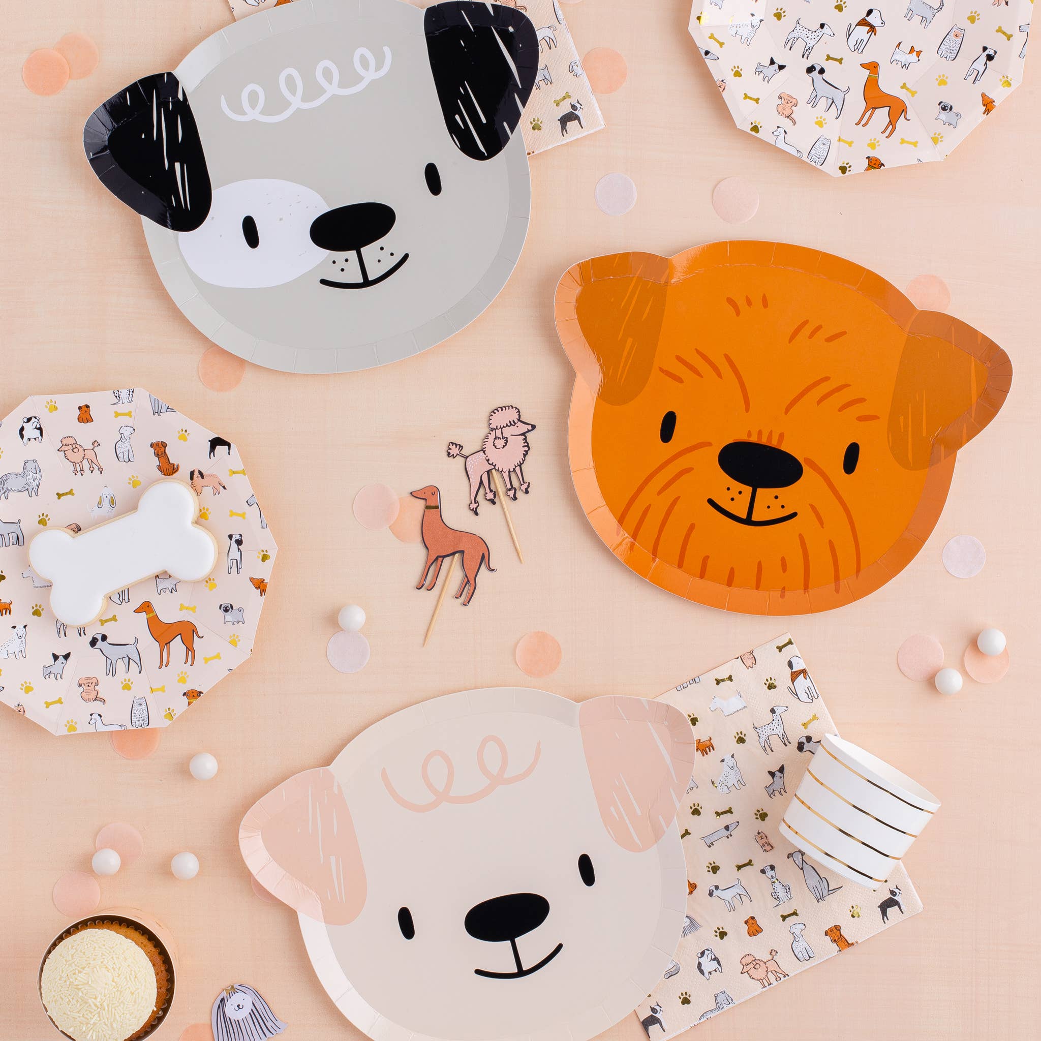 Bow Wow Dinner Party Plates - 8 PK