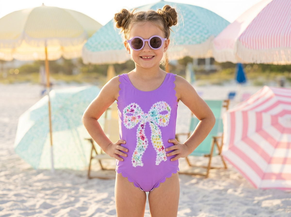 Claire Swimsuit - Bow Bliss (Pre-Order)