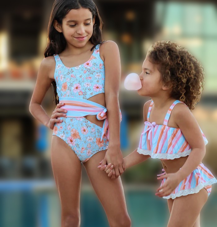 Reese Swimsuit - Tangerine Tides