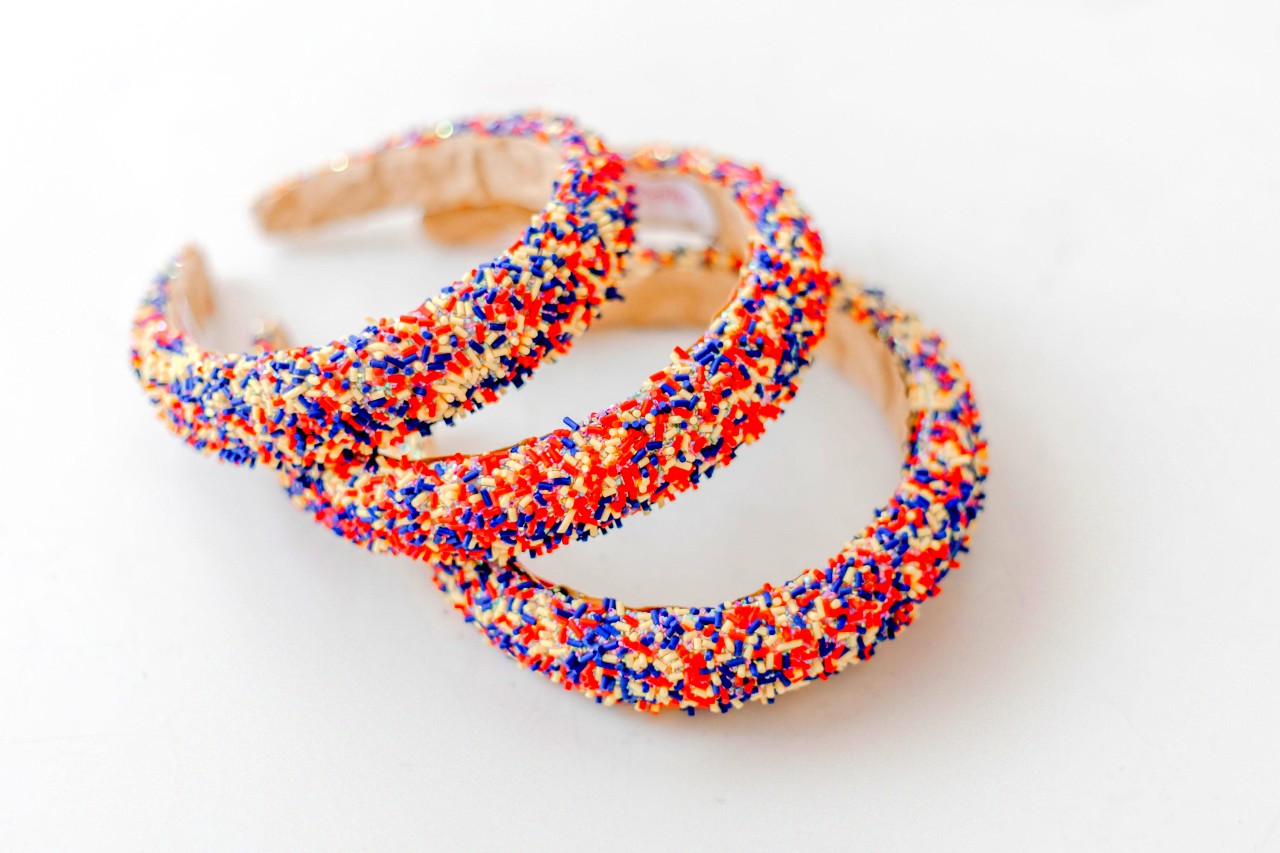 Beaded Headband - Primary Sprinkles