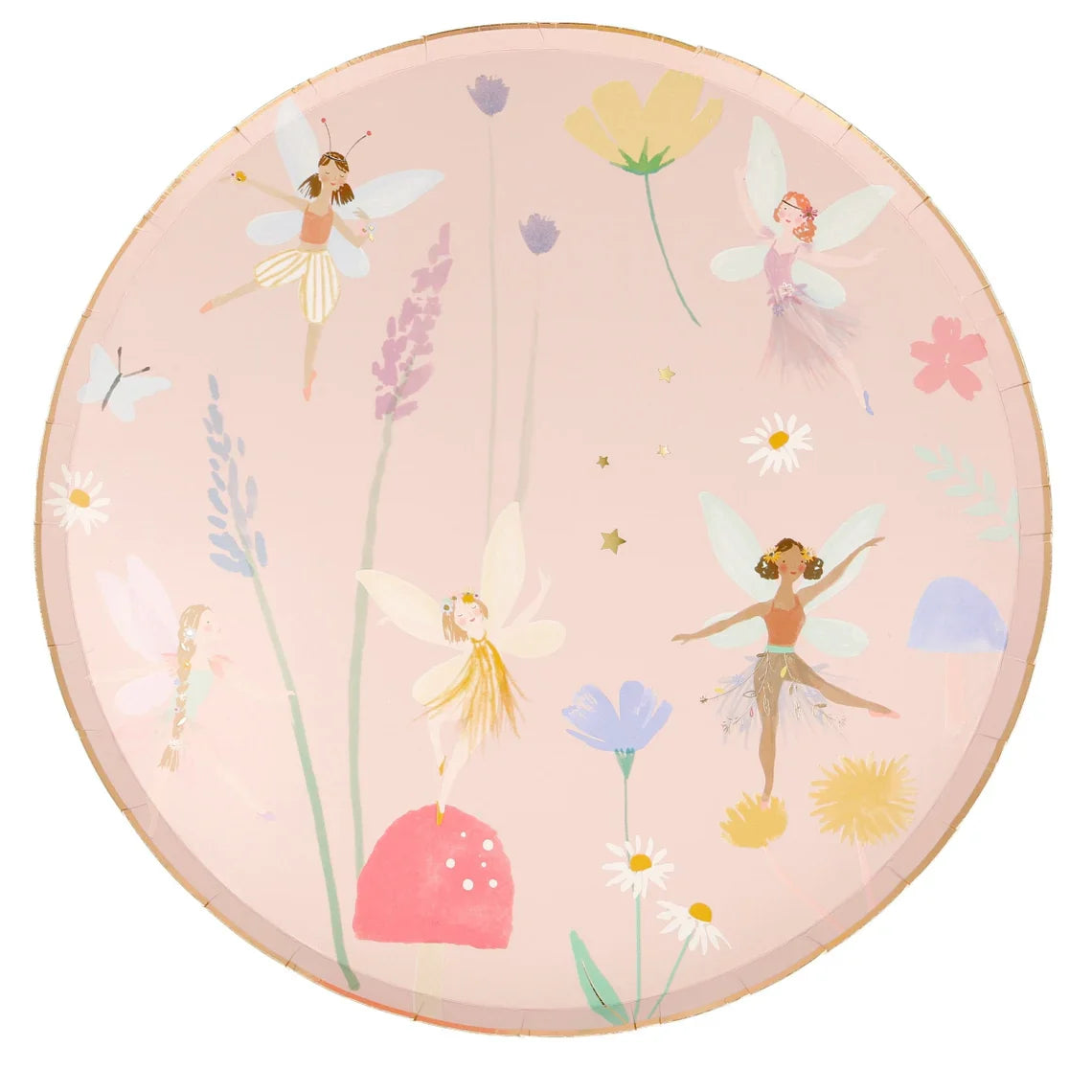 Fairy Party Dessert Plates - 10 Pk