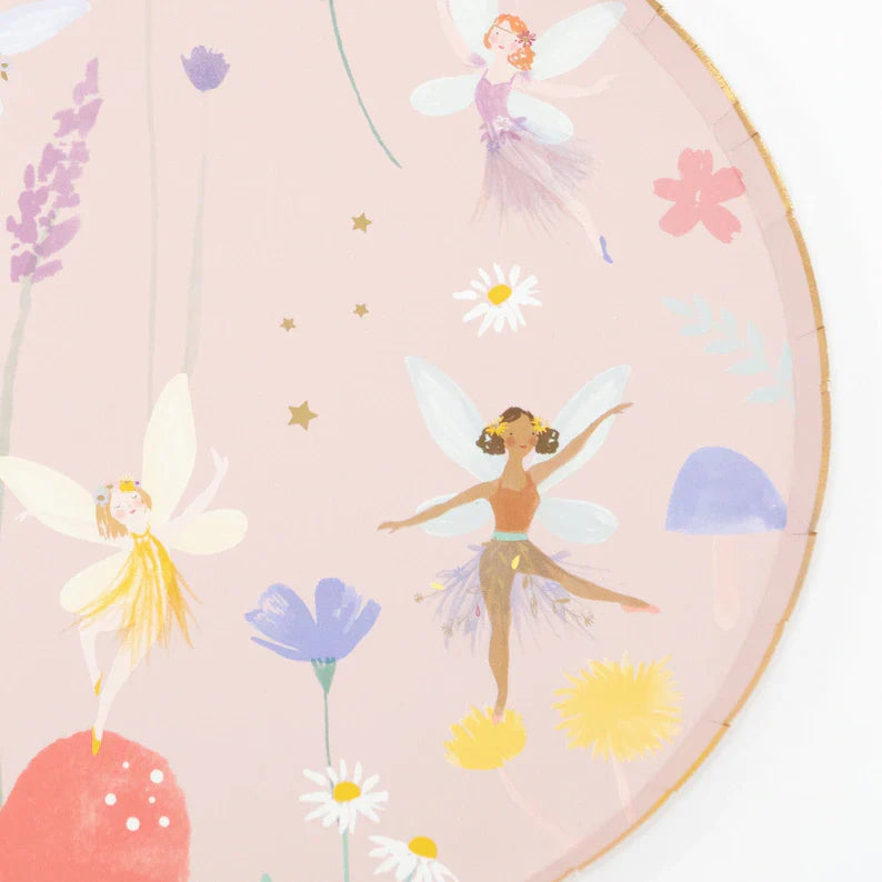 Fairy Party Dessert Plates - 10 Pk