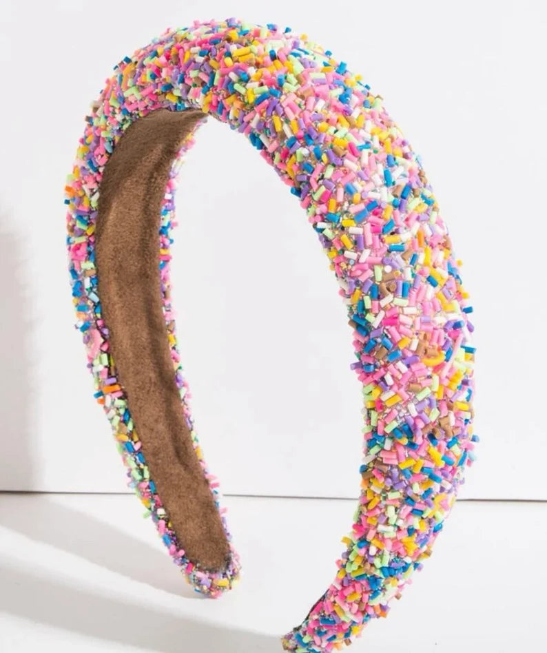 Beaded Headband - Candy Crush