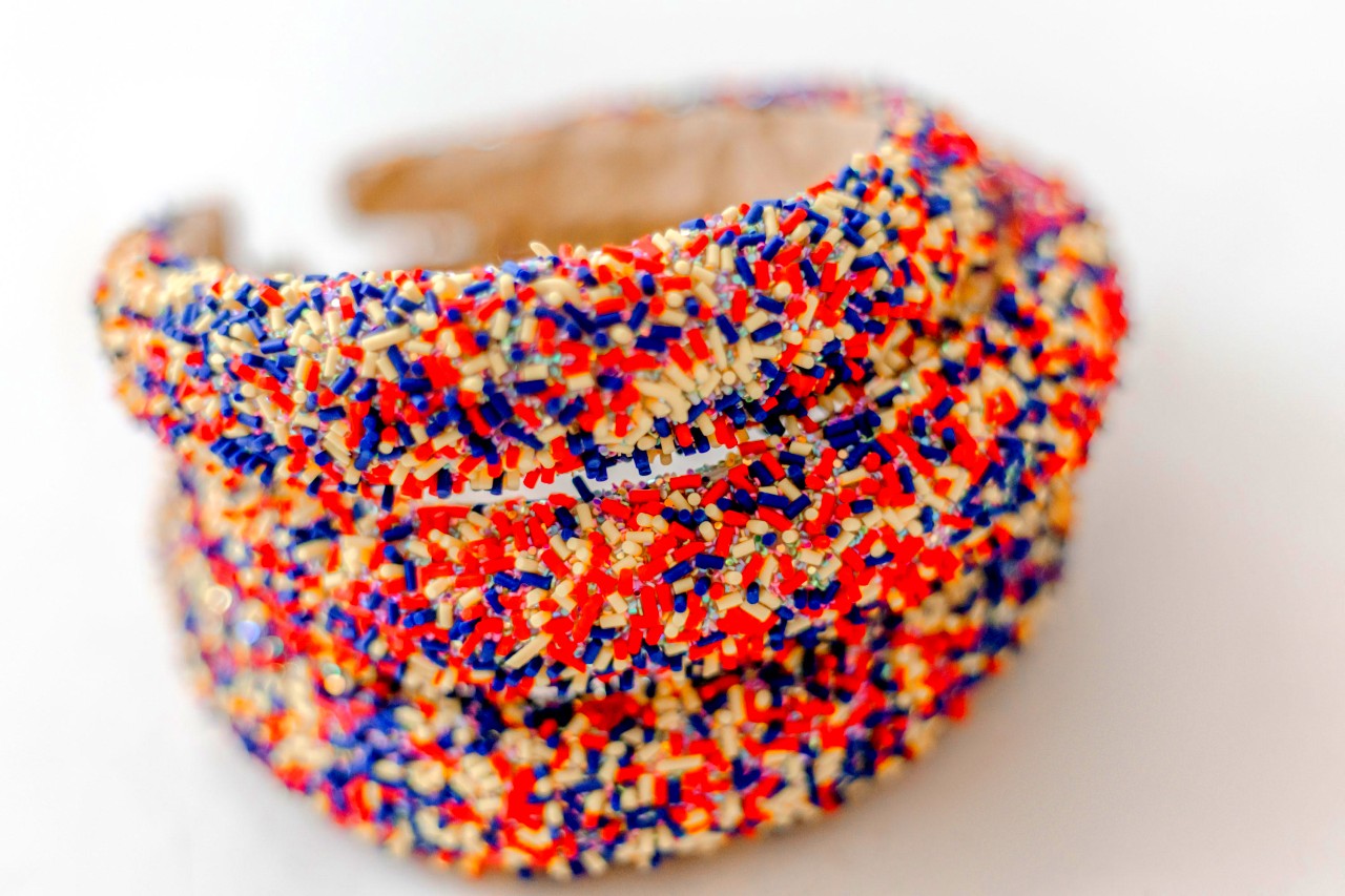 Beaded Headband - Primary Sprinkles