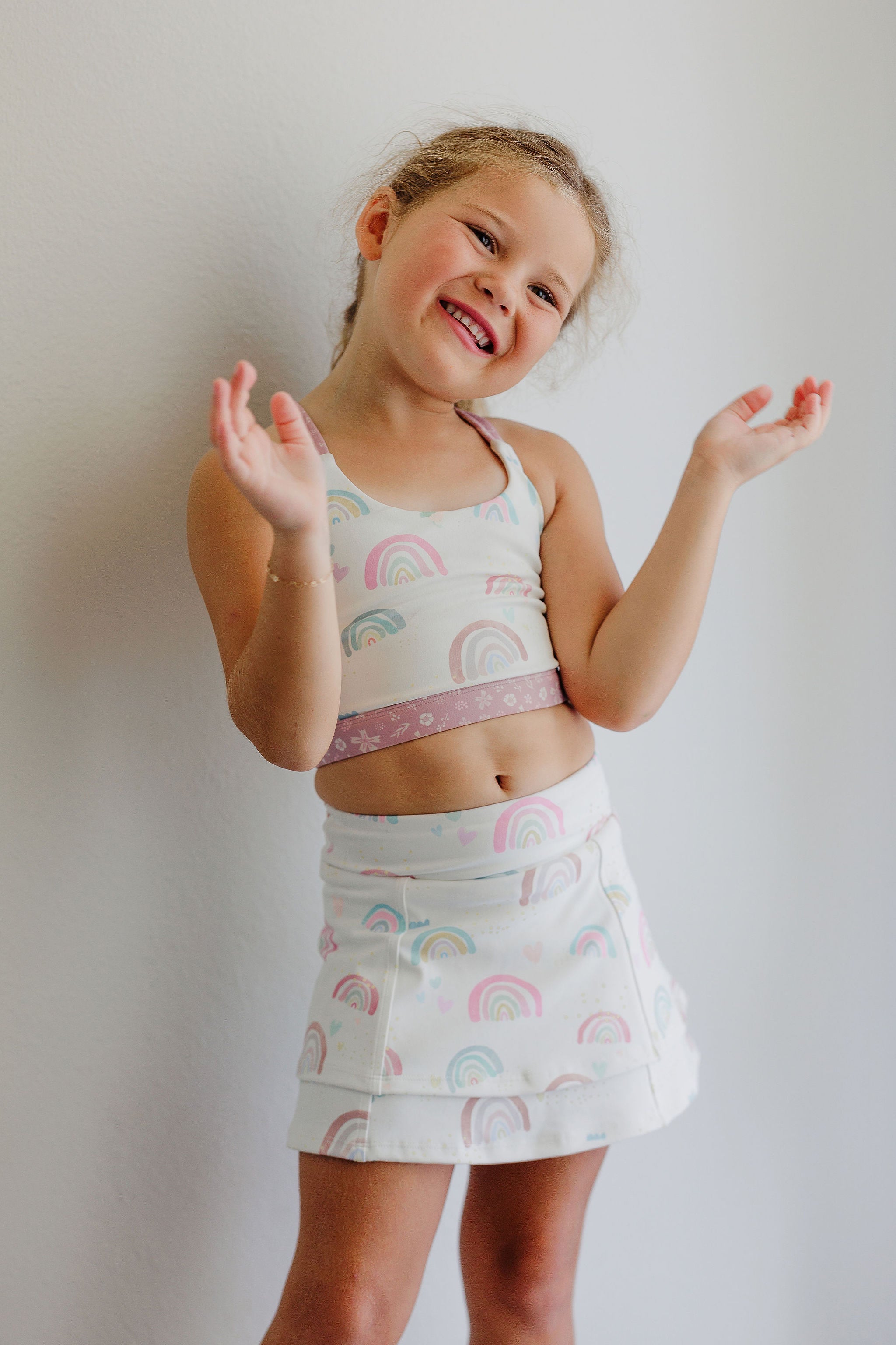 Active Crop Top - Over the Rainbow (Runs Small)