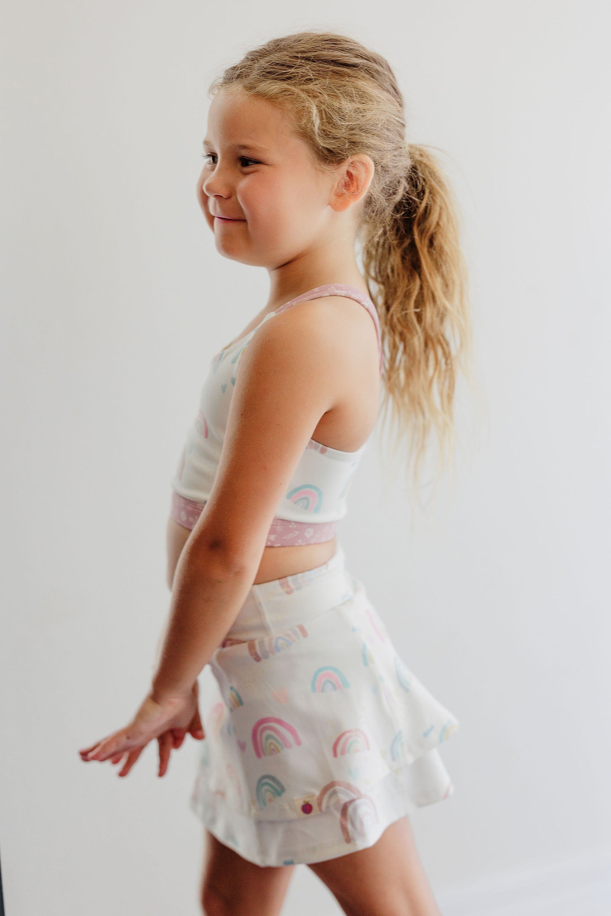 Active Crop Top - Over the Rainbow (Runs Small)