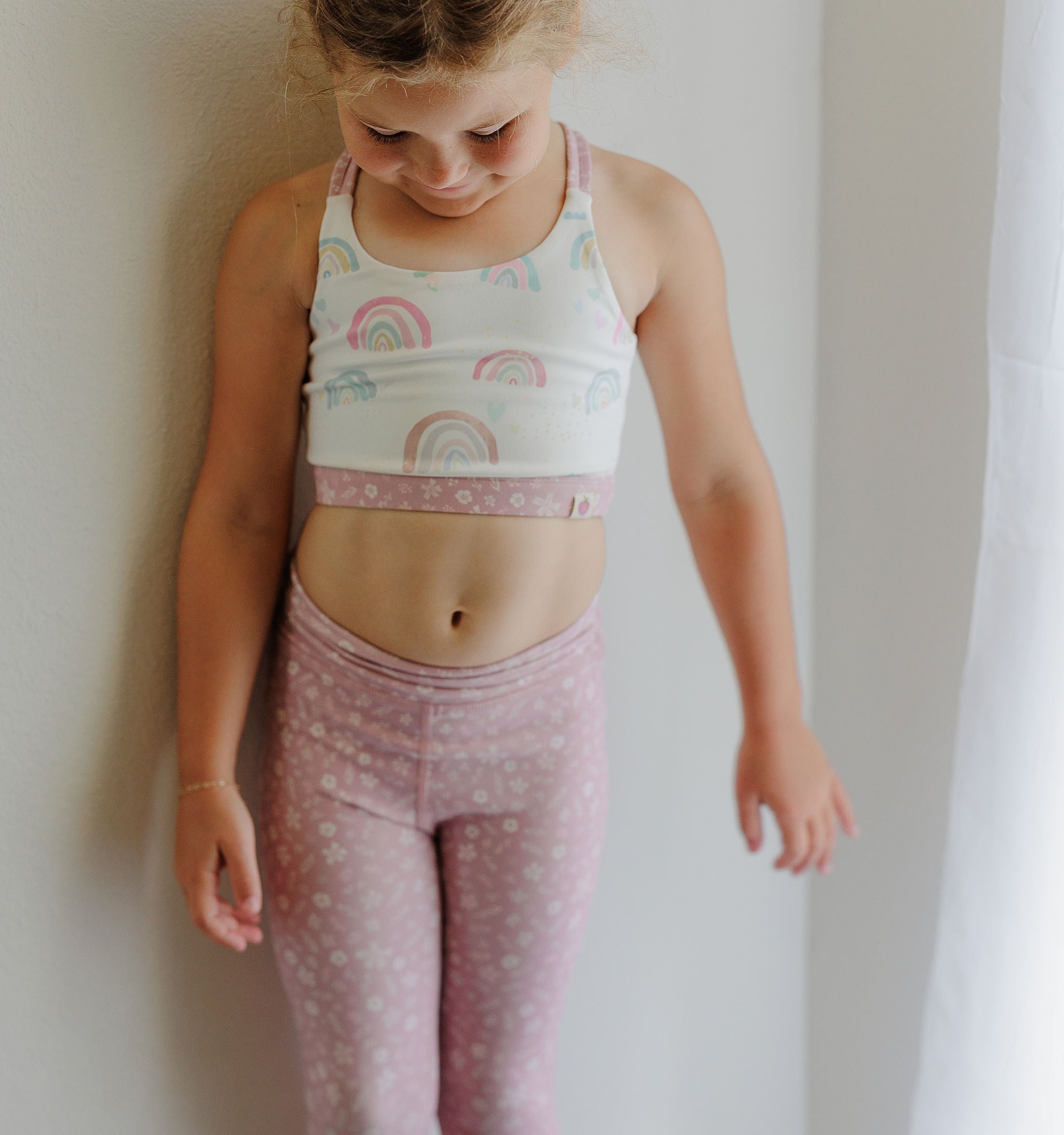 Active Crop Top - Over the Rainbow (Runs Small)