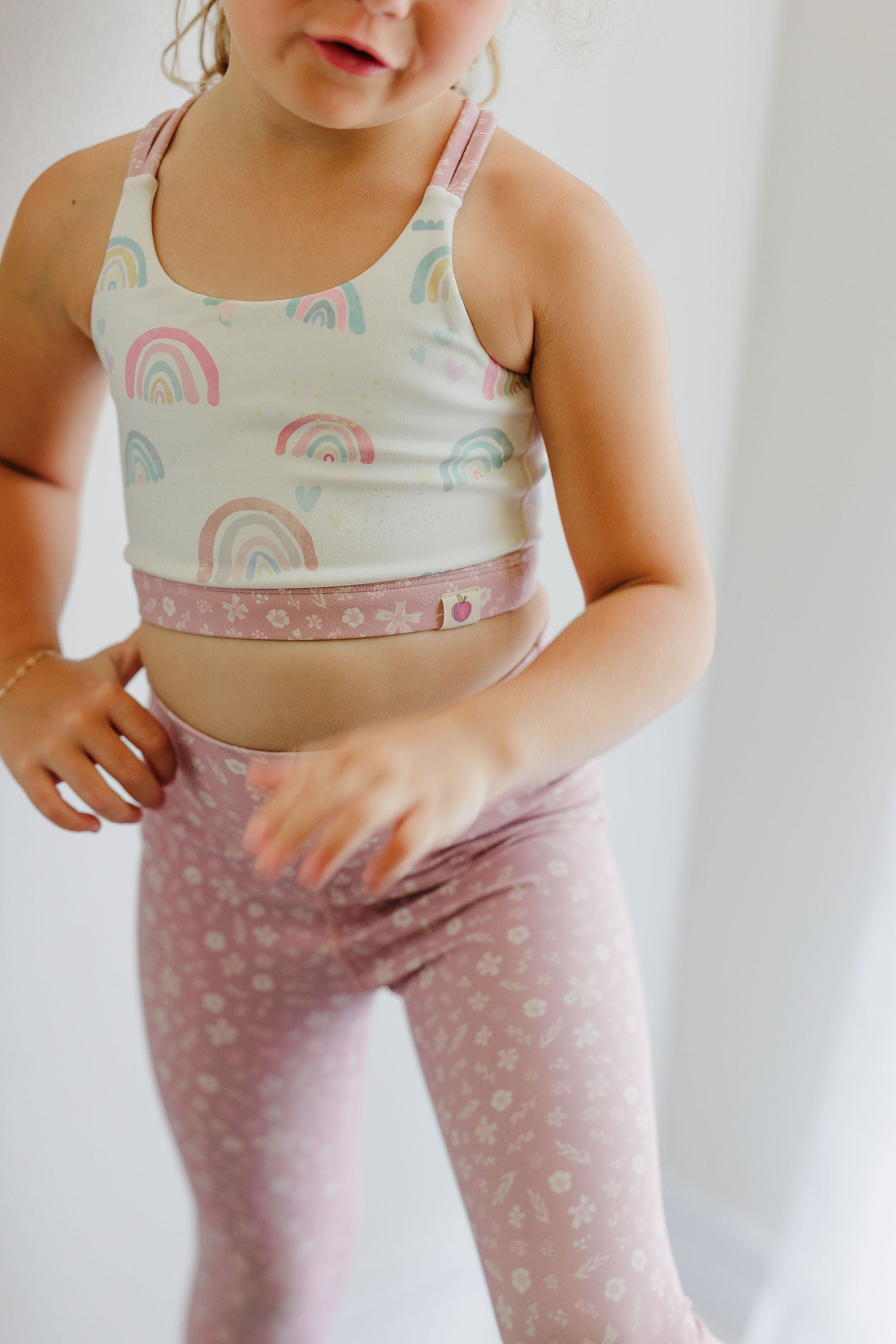 Active Crop Top - Over the Rainbow (Runs Small)