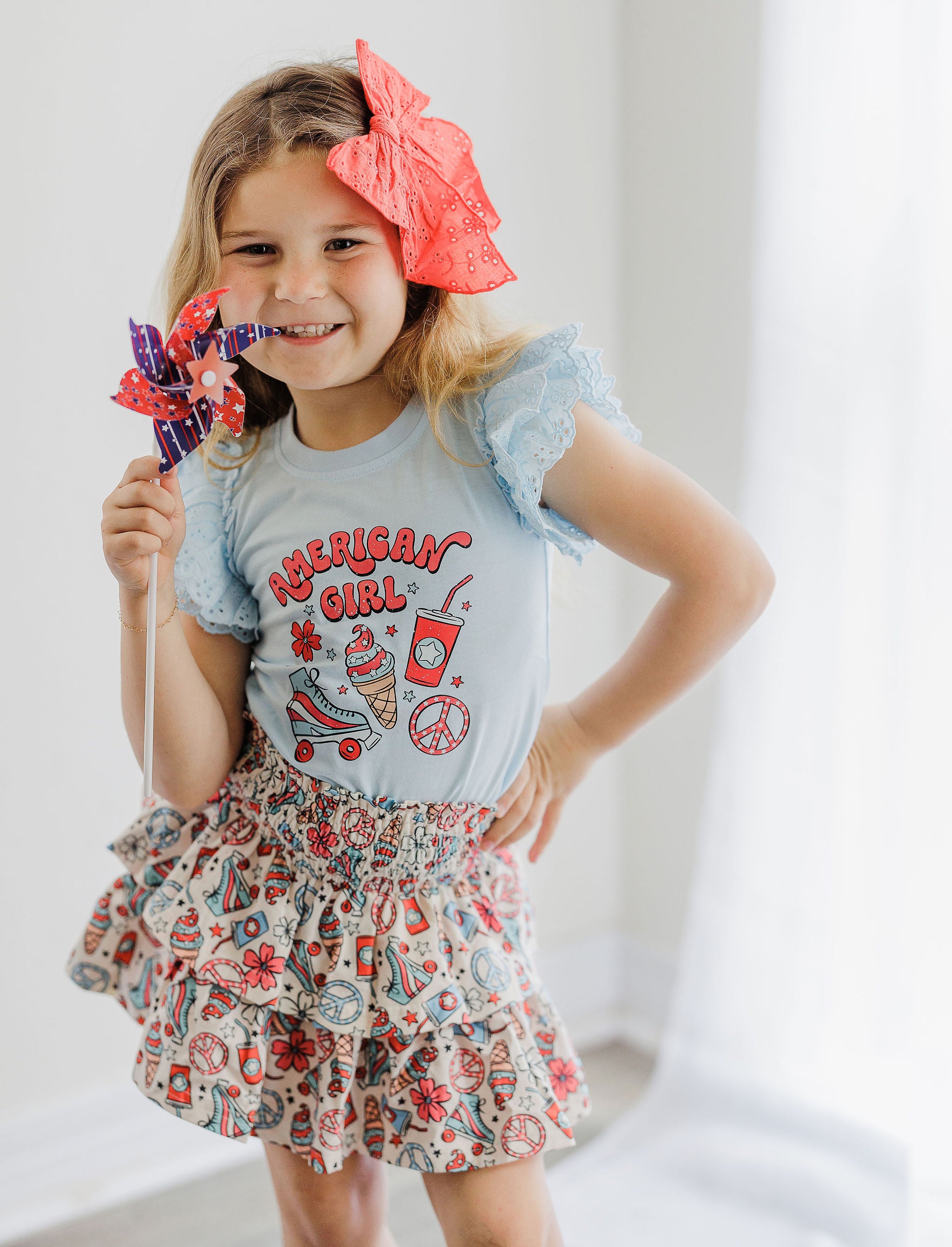 Vintage Eyelet Tee - American Girl