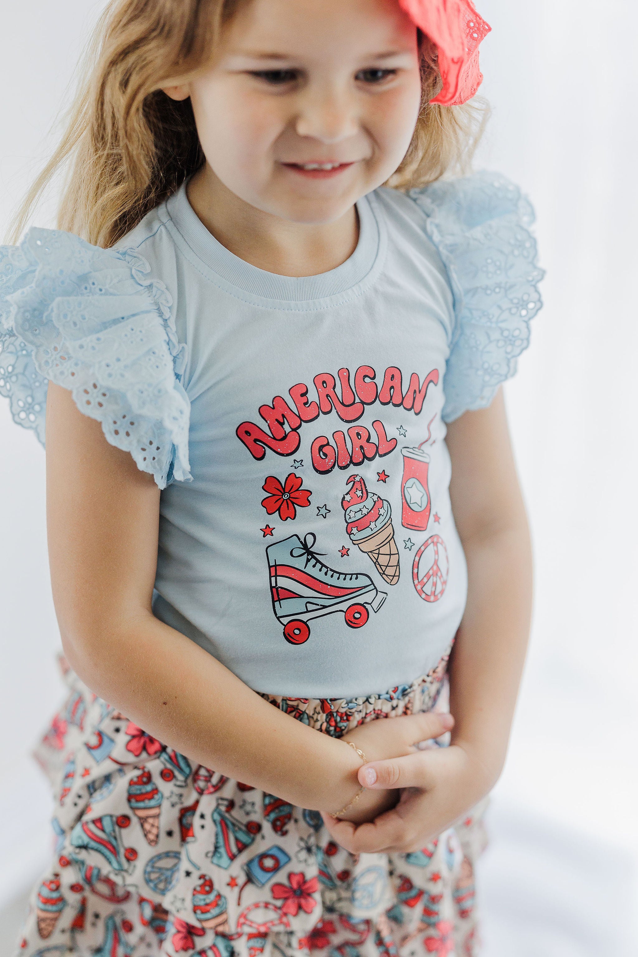 Vintage Eyelet Tee - American Girl