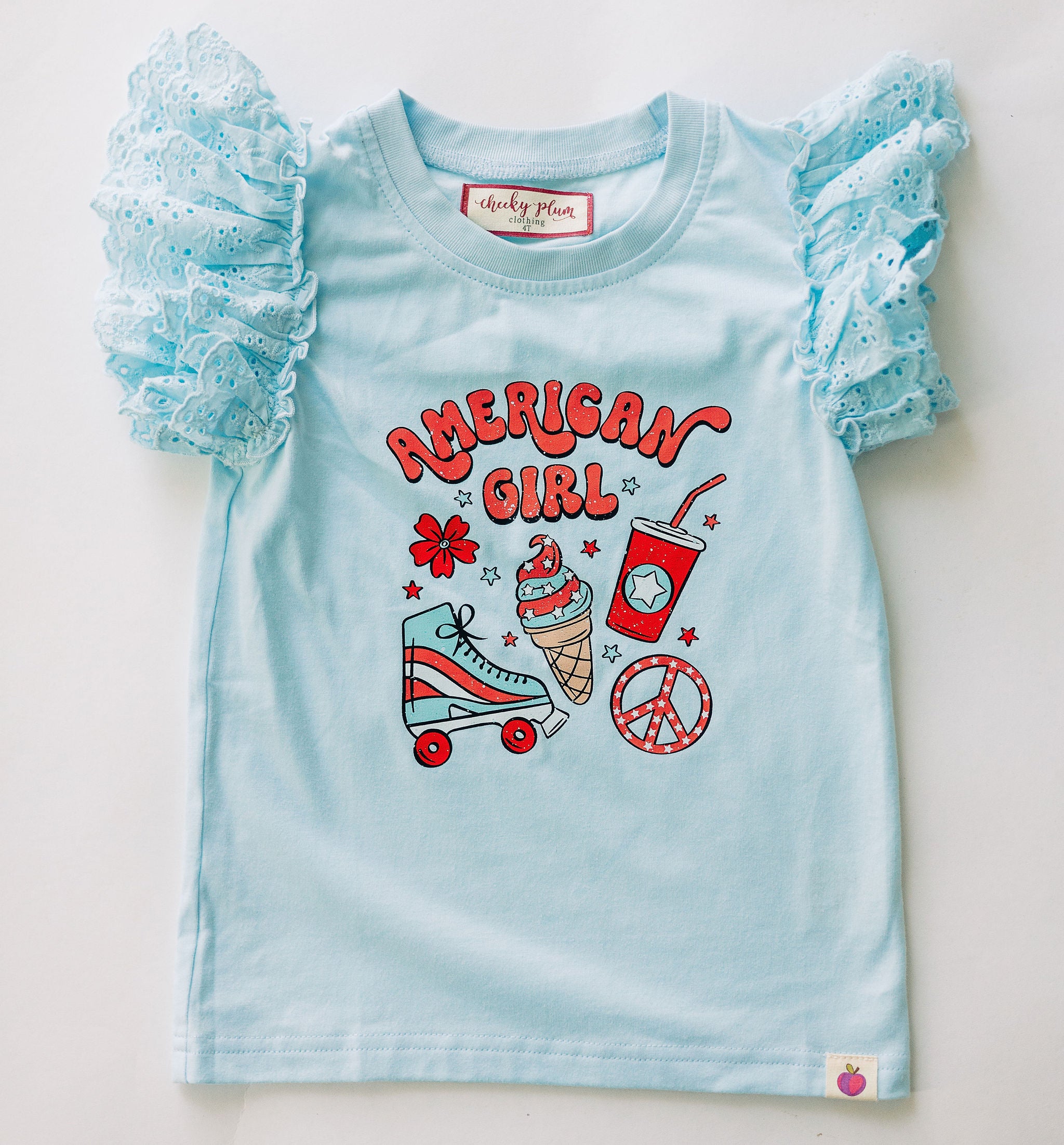Vintage Eyelet Tee - American Girl