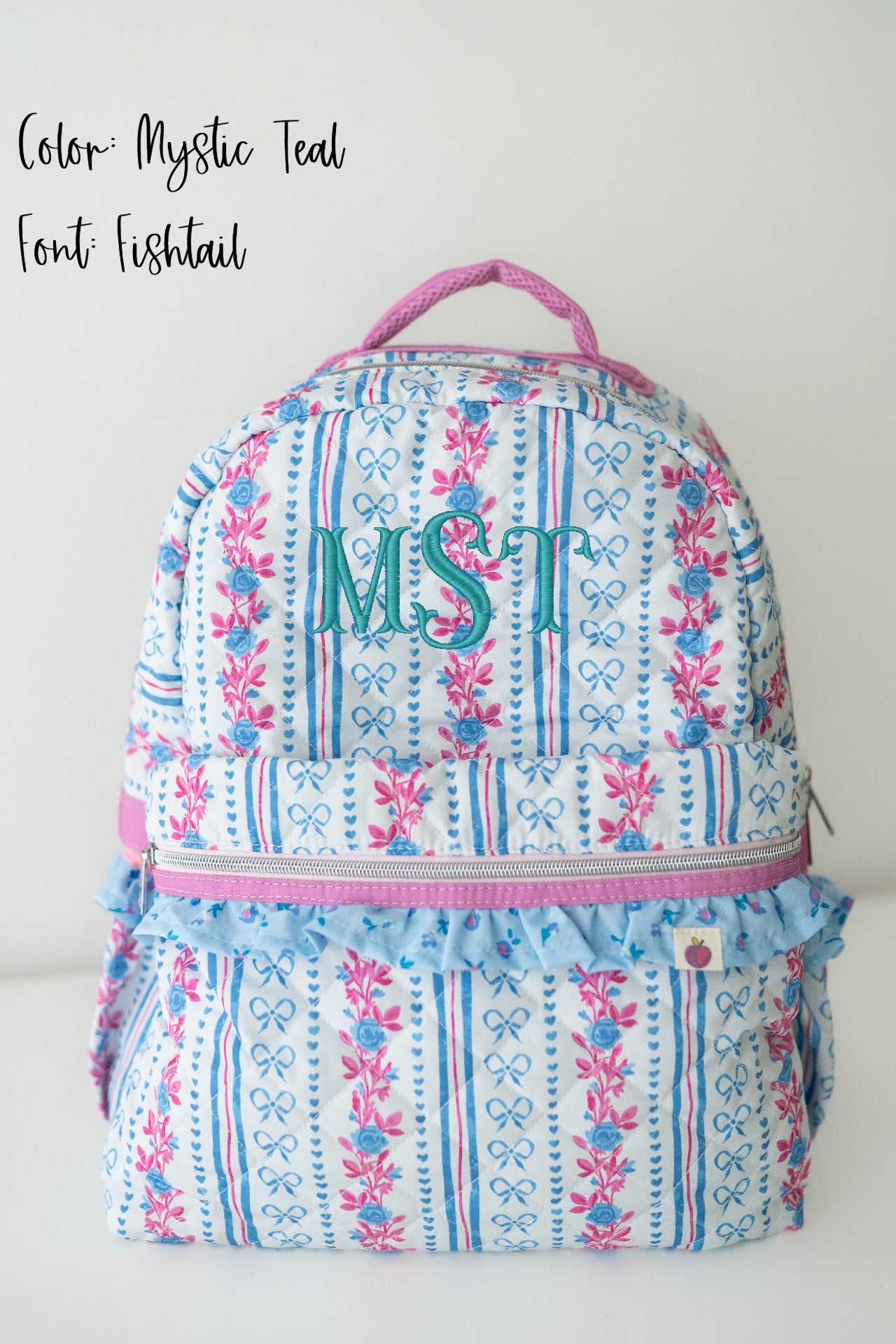 Quilted Mia Backpack - Rosé Ribbon Luxe