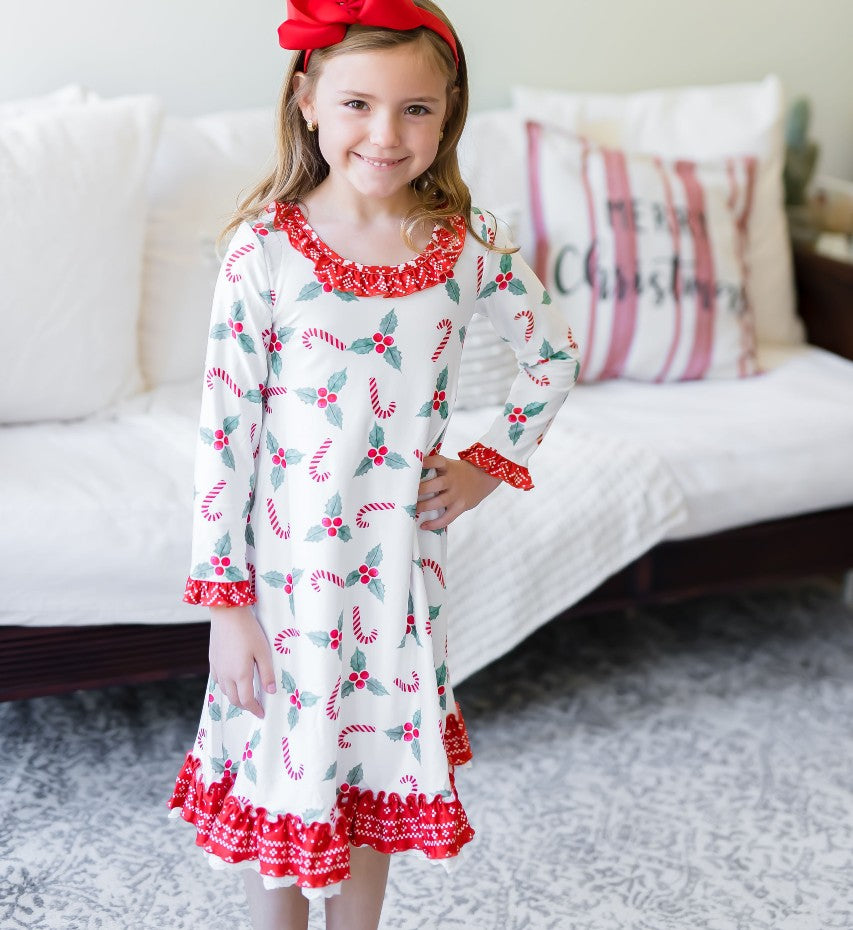 Loungewear Gown - Peppermint