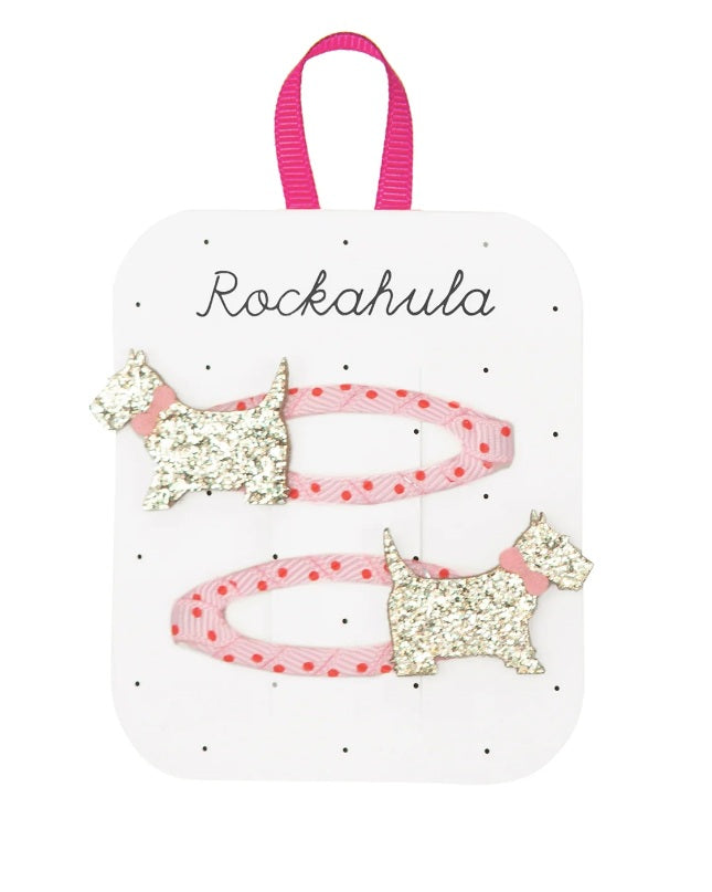 Spotty Scottie Dog Clips