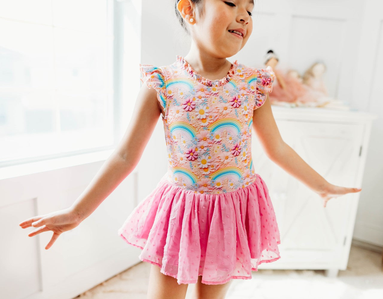 Farrah Clipdot Leotard - Chasing Rainbows