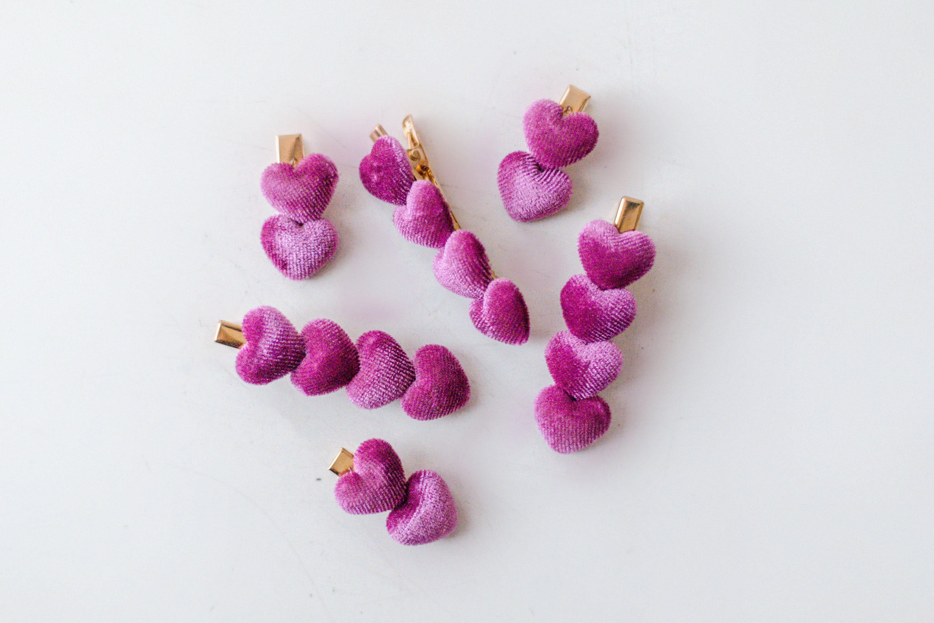 Velvet Hair Clip Set