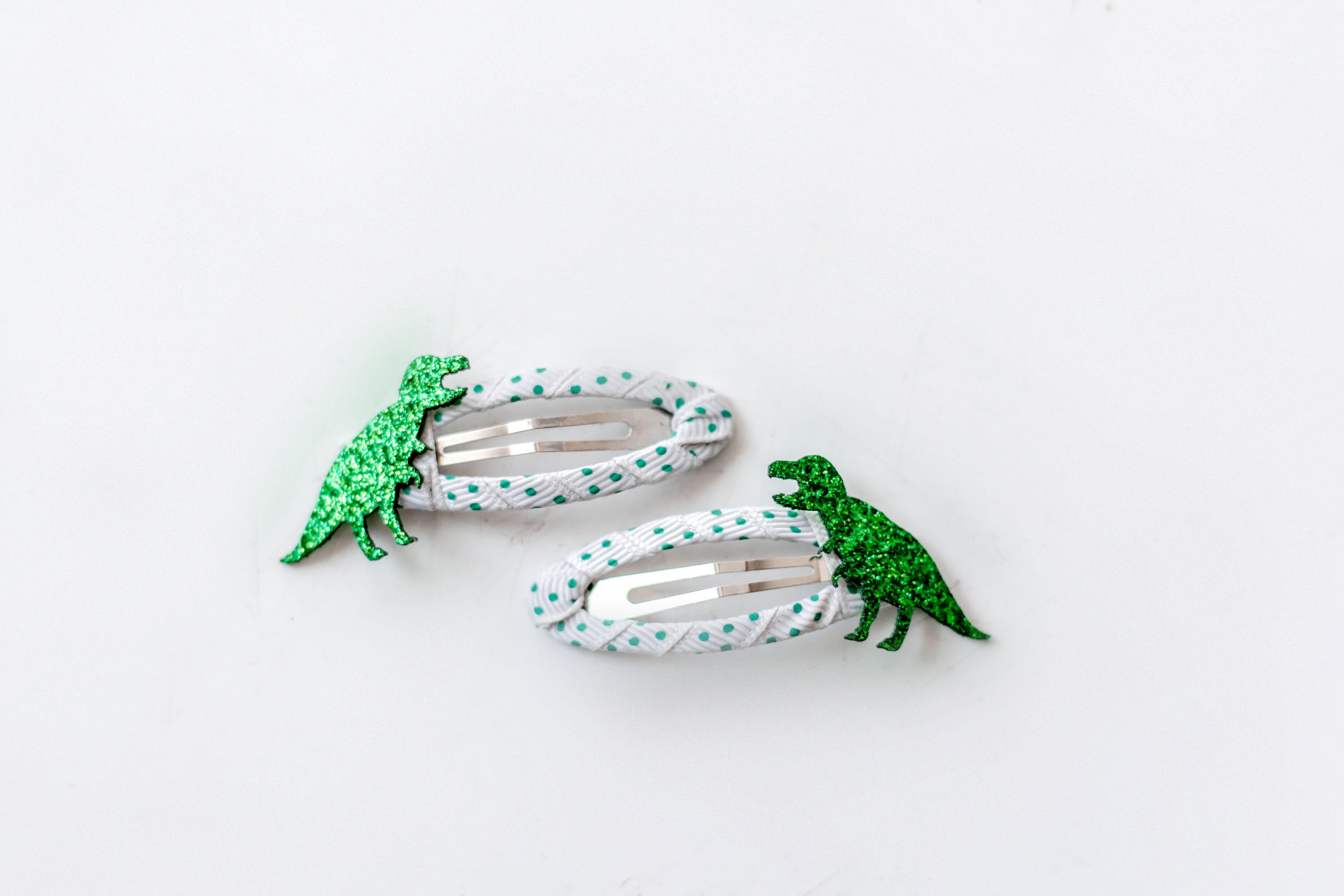 Spotty T-Rex Clips