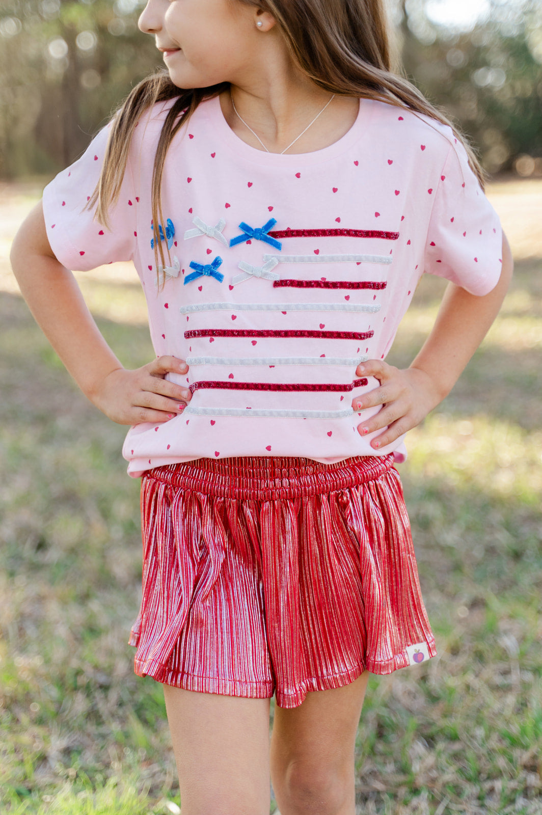 Graphic Tee - Pink Starry Ribbon