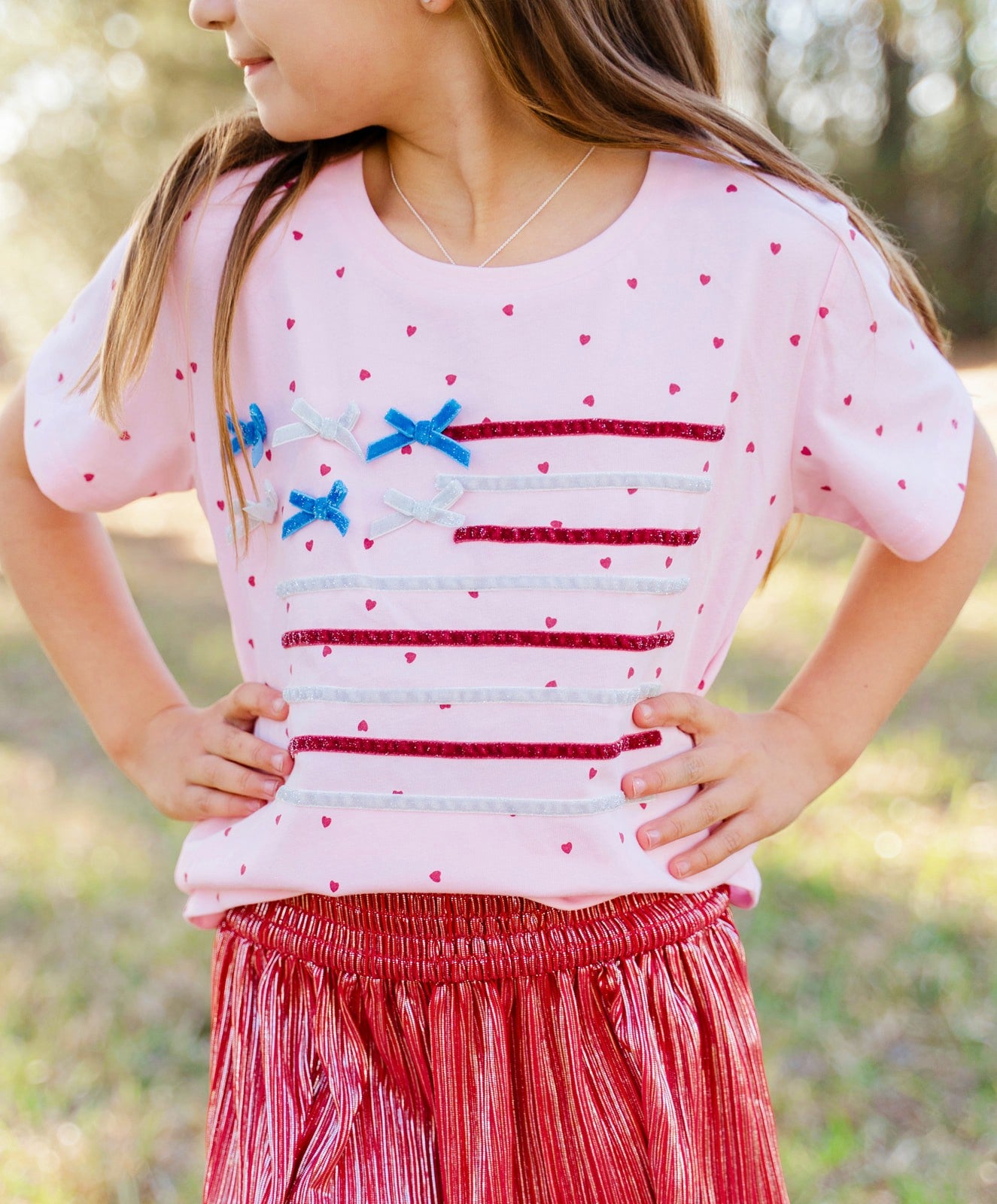 Graphic Tee - Pink Starry Ribbon (Pre-Order)