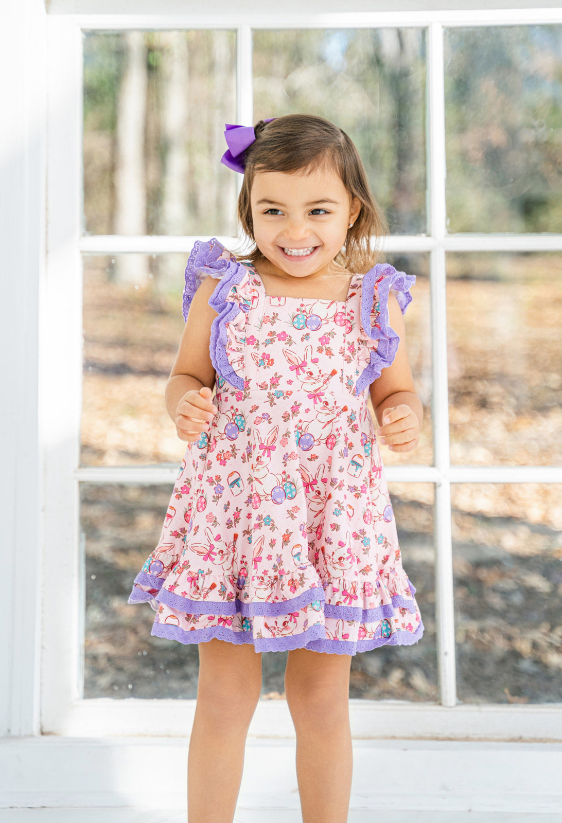 Drew Knit Dress - Painted Egg Parade (Pre-Order)