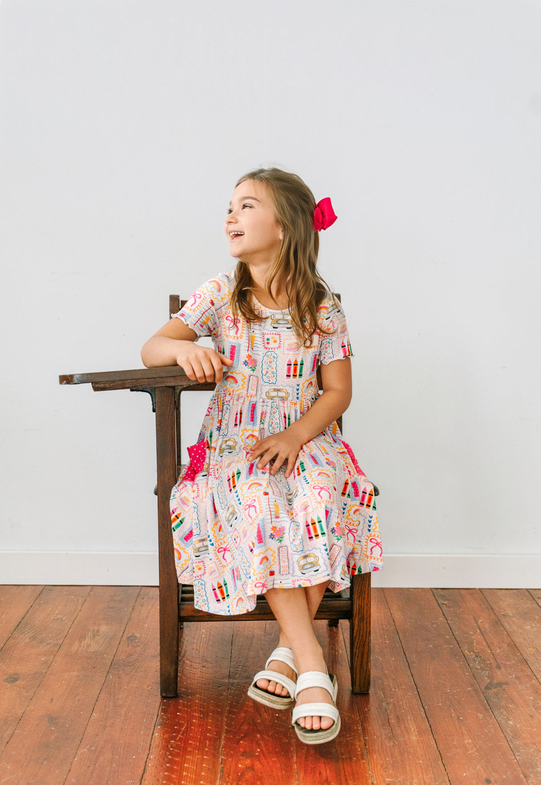 Penelope Ribbed Dress - Schoolyard Charm