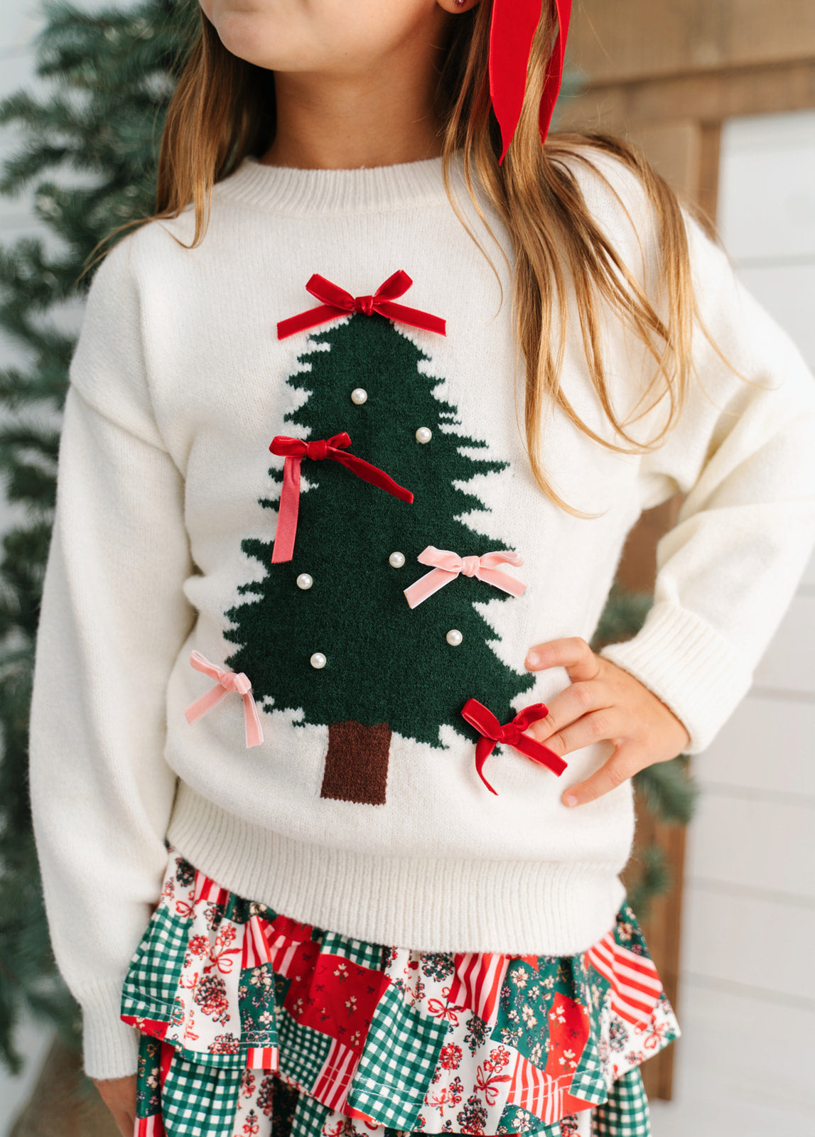 Sweater - Tinsel & Bows Tree