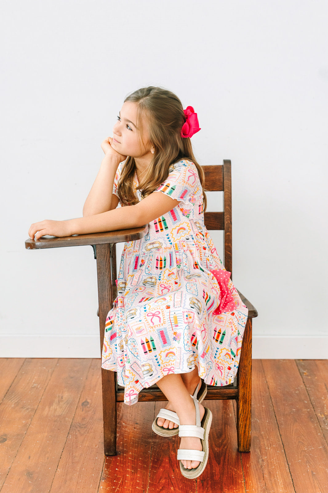 Penelope Ribbed Dress - Schoolyard Charm