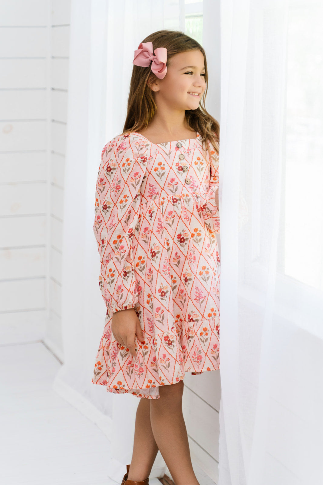 Puff Sleeve Gauze Dress - Sweet Vintage (Pre-Order)