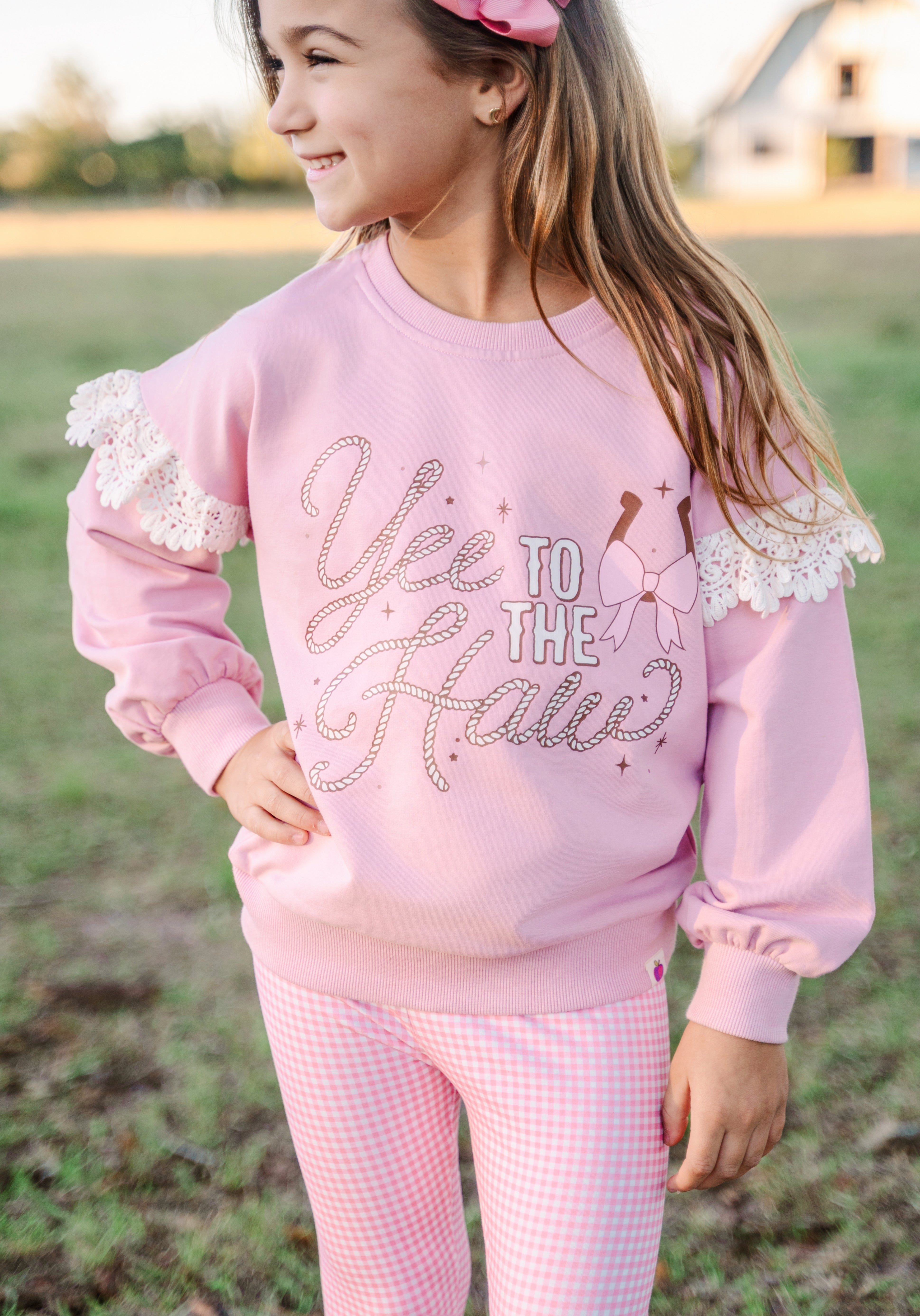 Model is wearing a 6Y