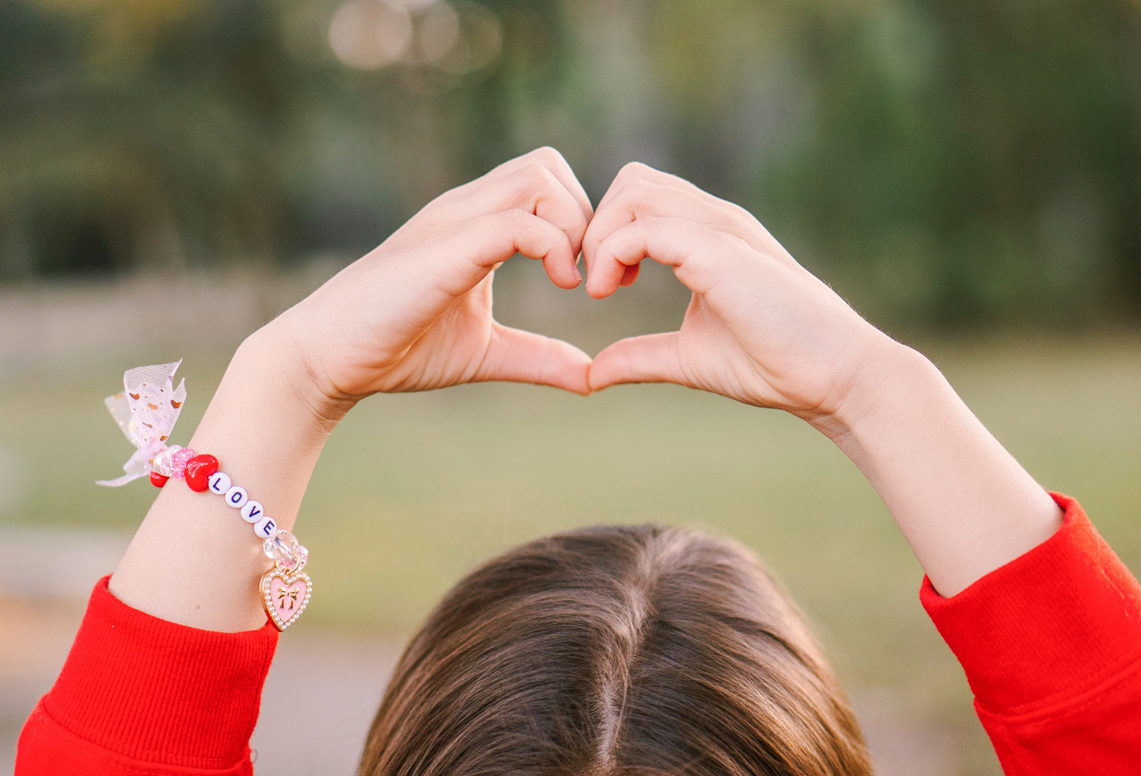 Beaded Stretch Bracelet - Forever Love