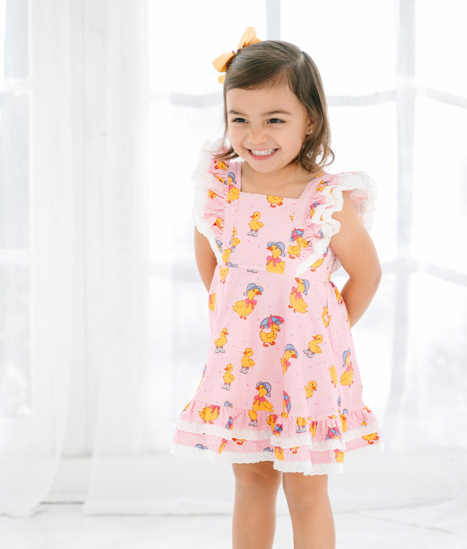 Drew Knit Dress - Puddle Duck 4T