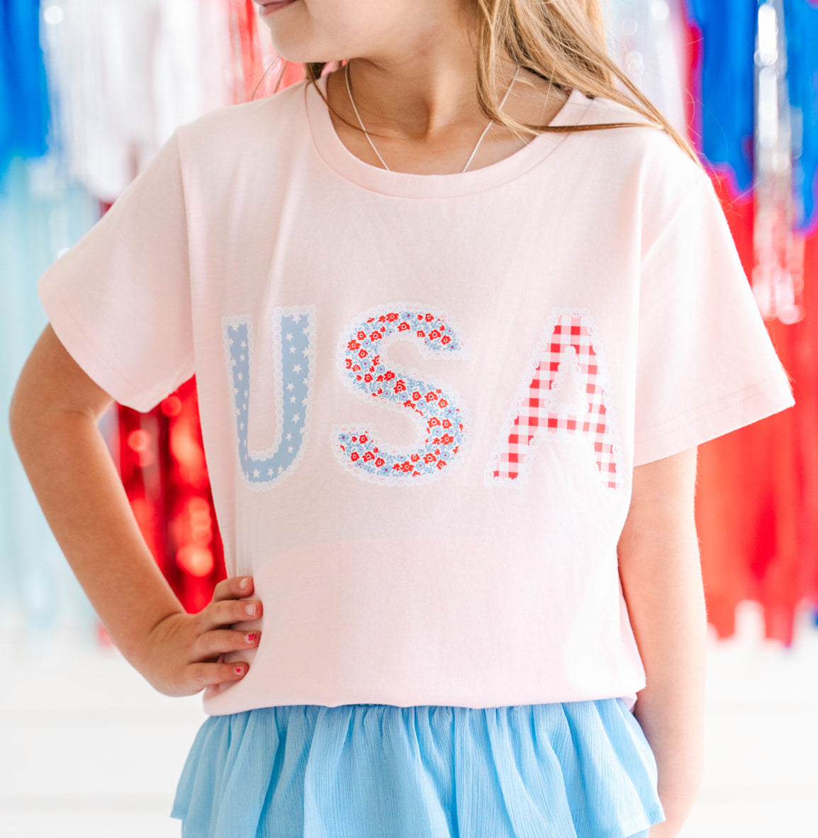 Graphic Tee - Pink USA (Pre-Order)